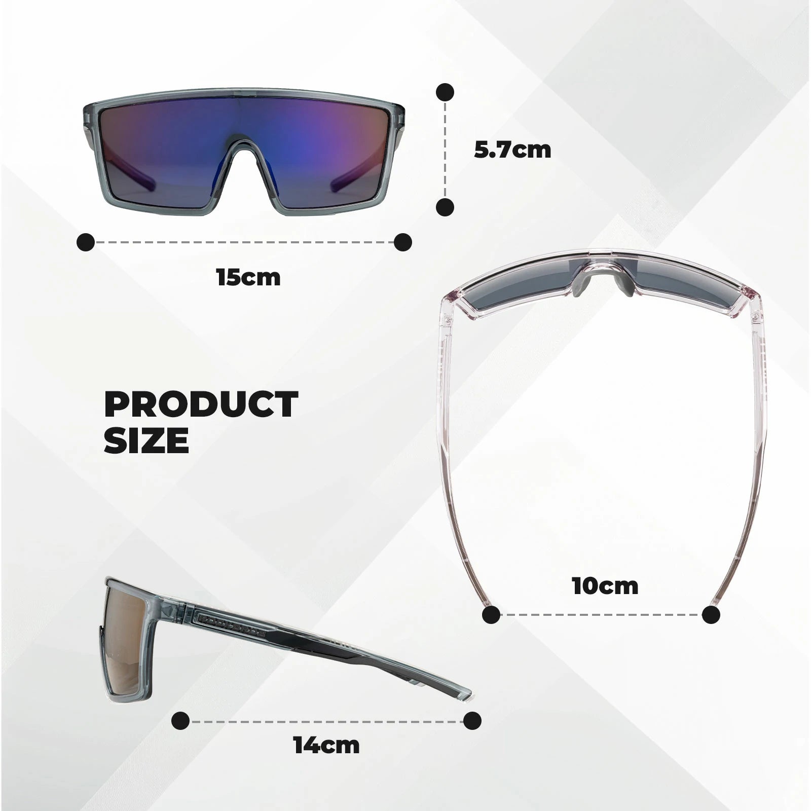 ROCKBROS cycling sunglasses photochromic polarized uv400
#Type_Polarized Lenses-Dark Grey