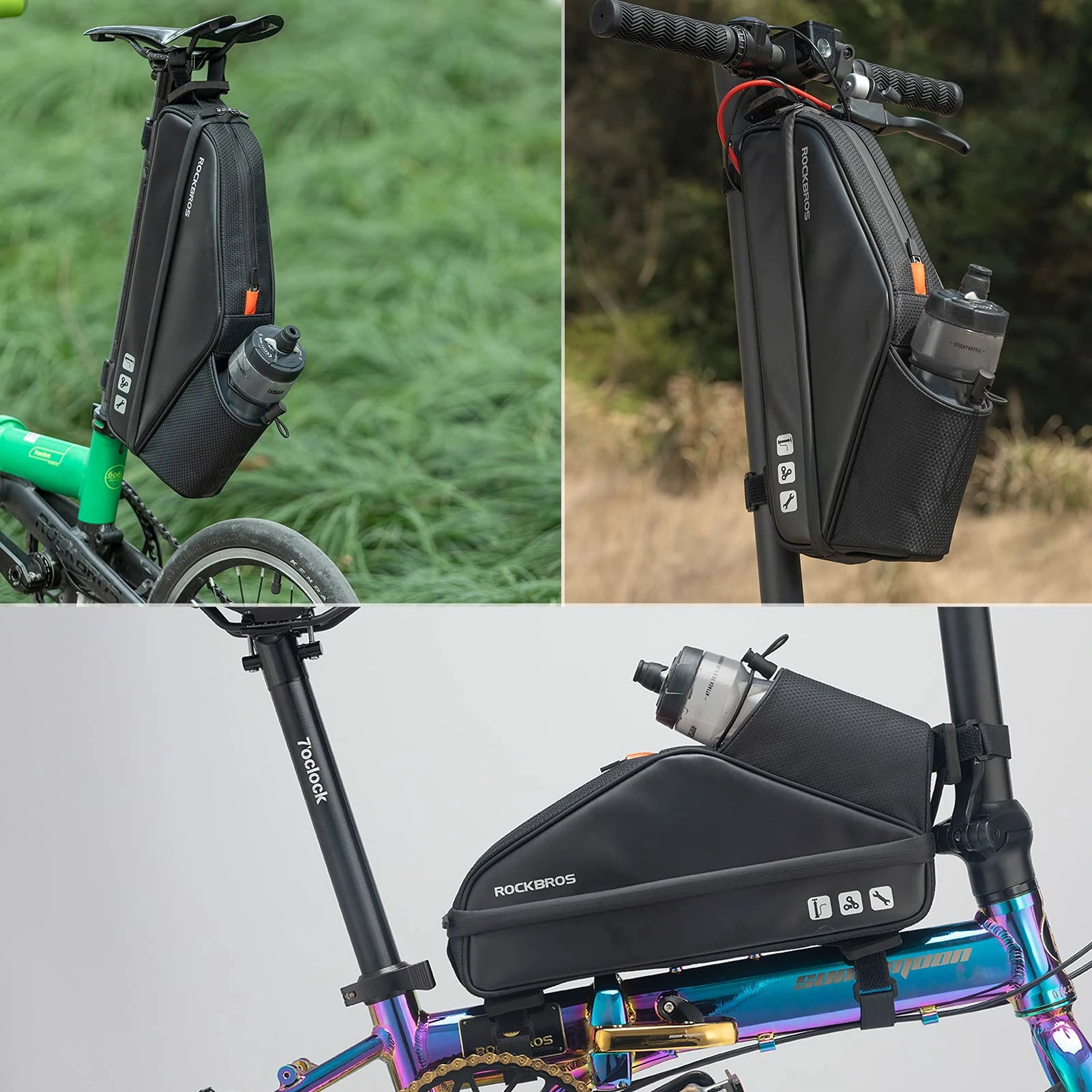 3L Water-Resistant Bike Frame Bag
