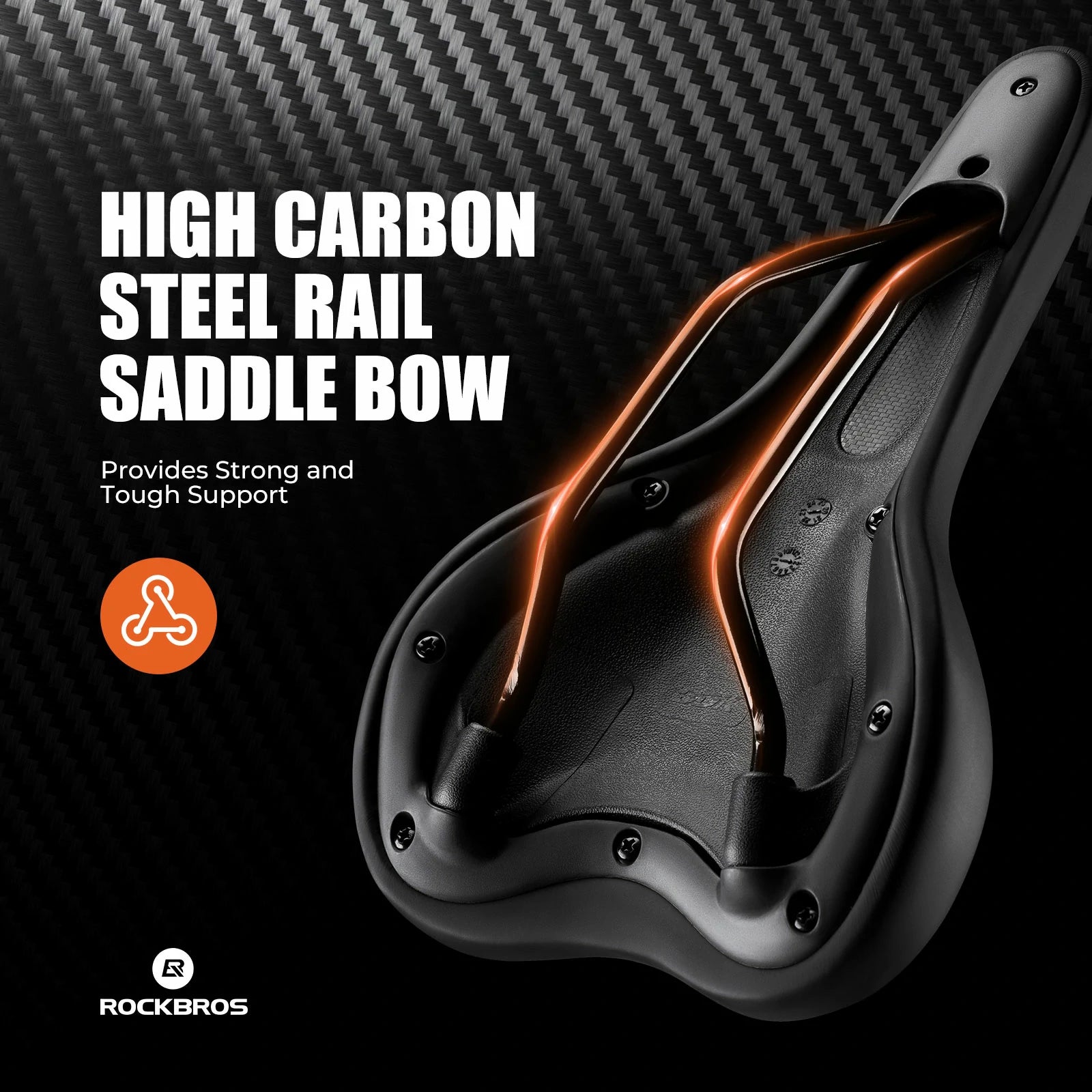 ROCKBROS ergonomic bike saddle soft high-density foam seat