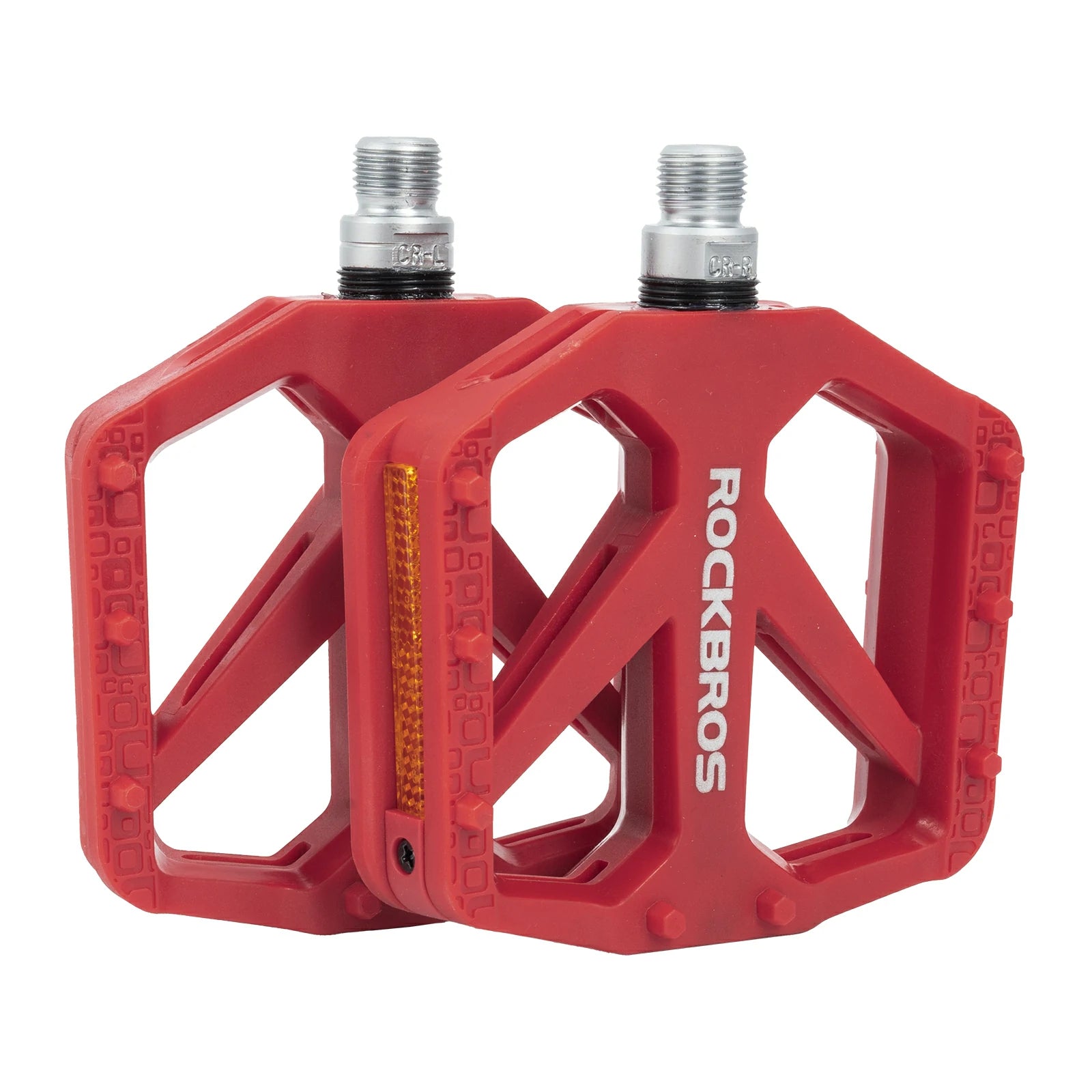Flat Bike Pedals for Commuting & Everyday Riding#Color_Red