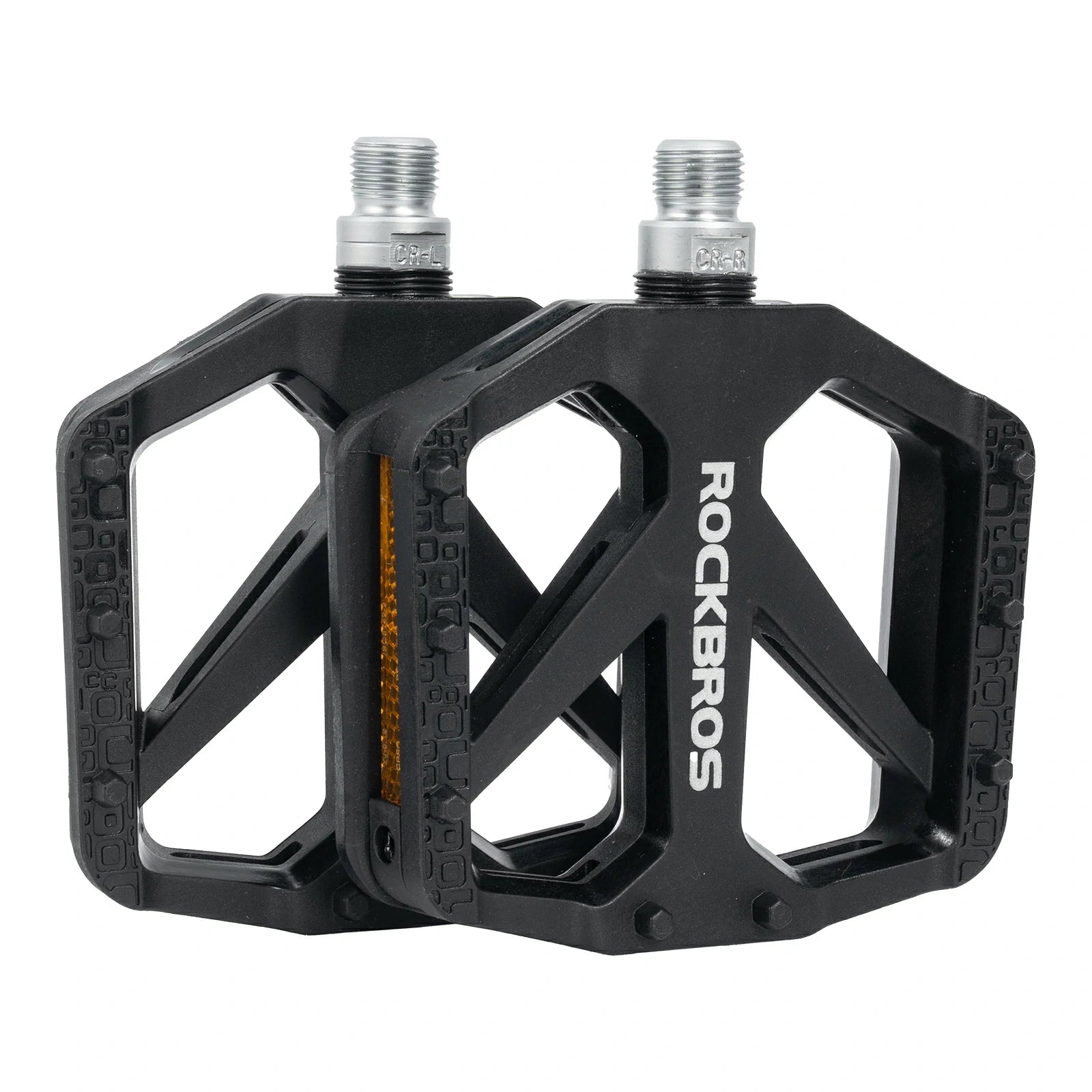 Bike Flat Pedals with Anti-Slip Pins | Nylon Cycling Pedals 9/16