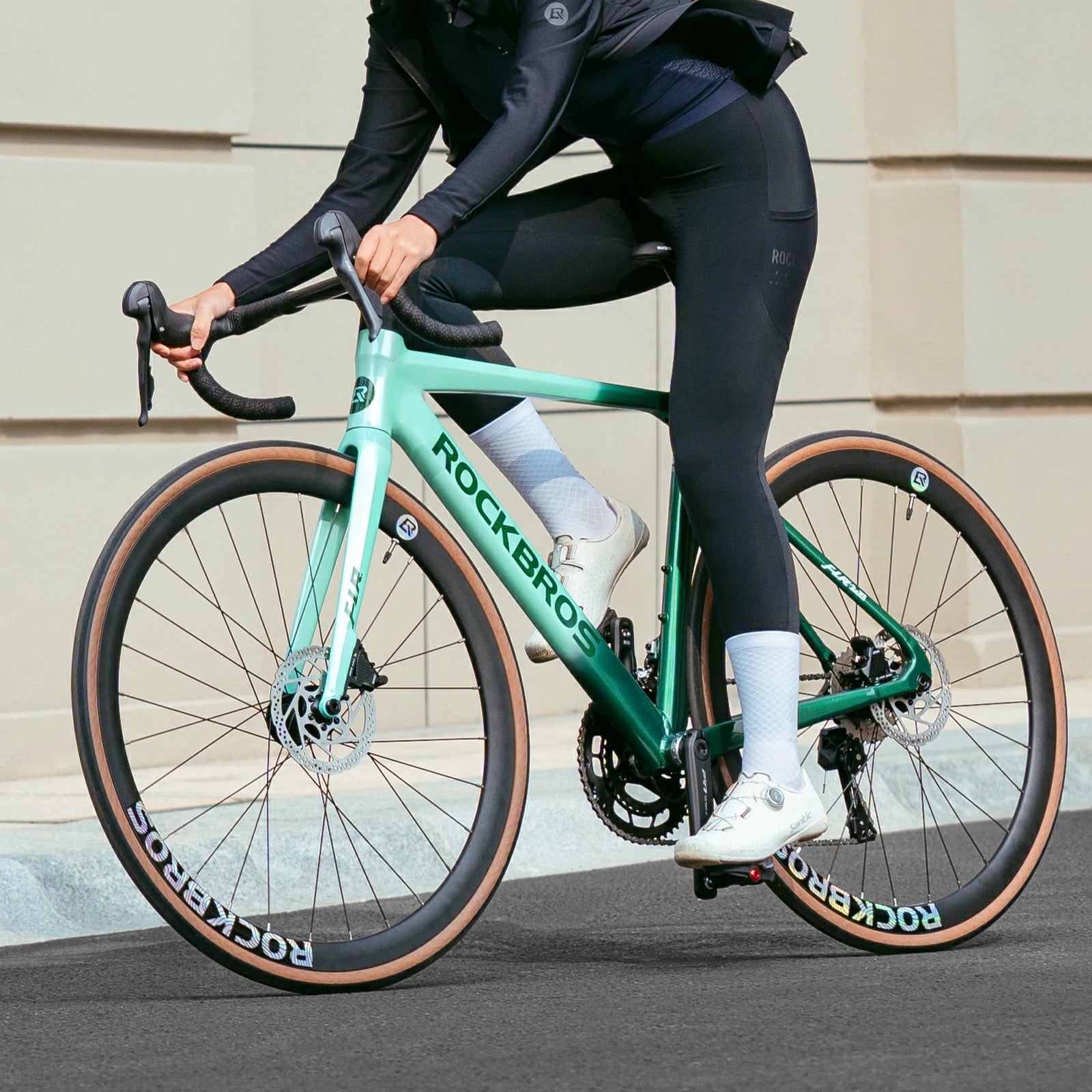 FLR-W3 Aluminum Road Bike#color_Green