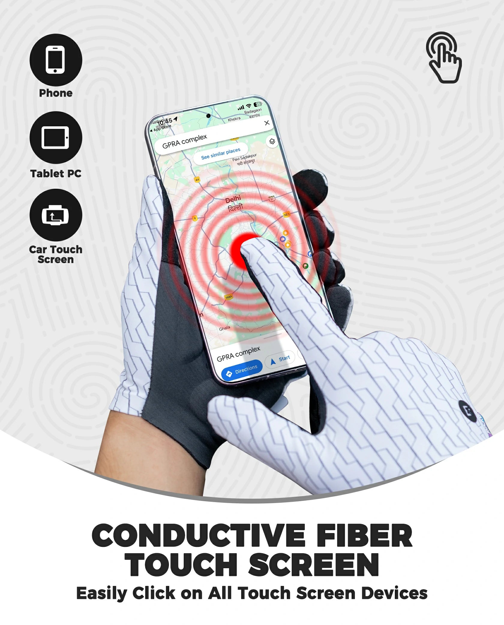 full finger gel padded cycling gloves