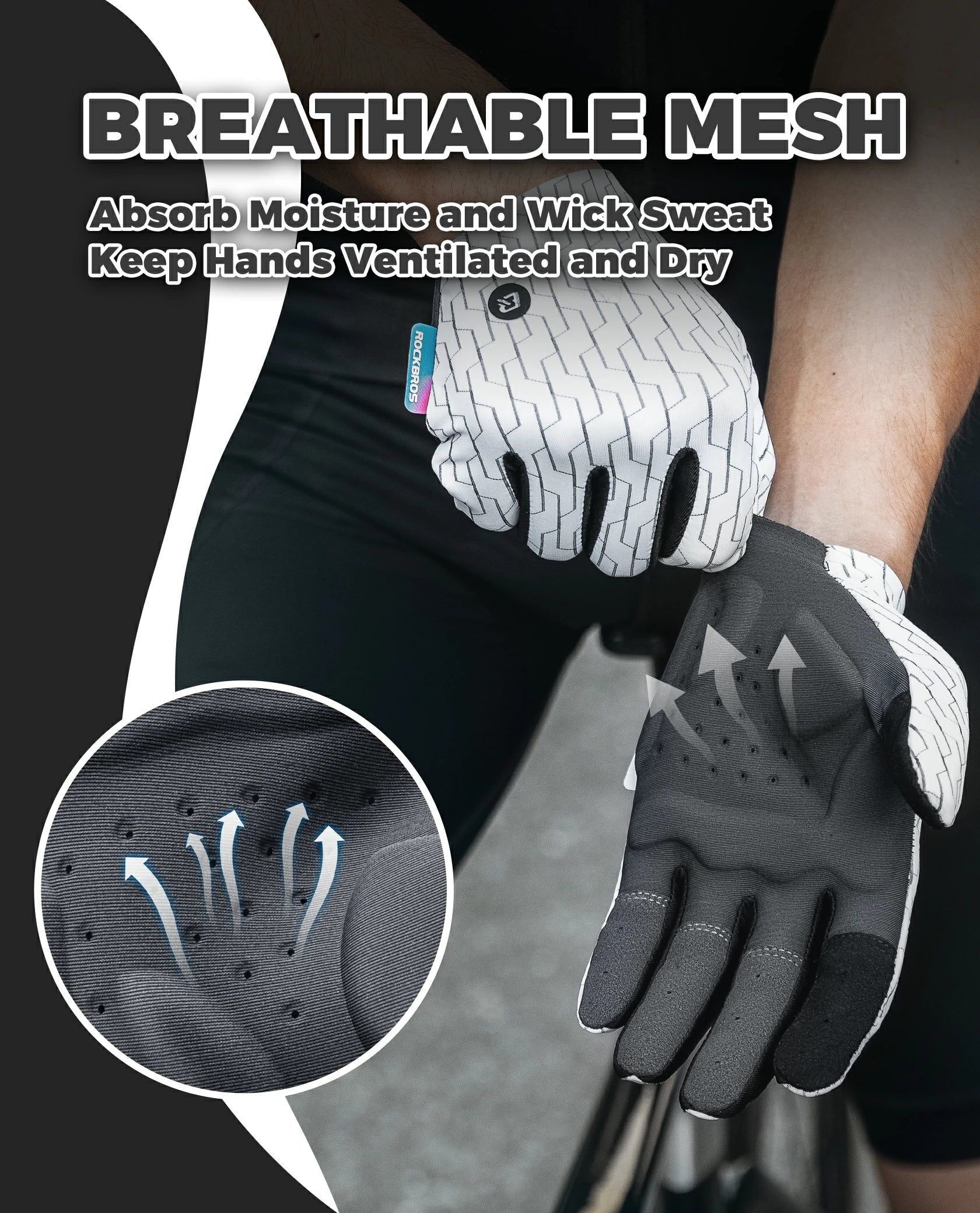full finger gel padded cycling gloves