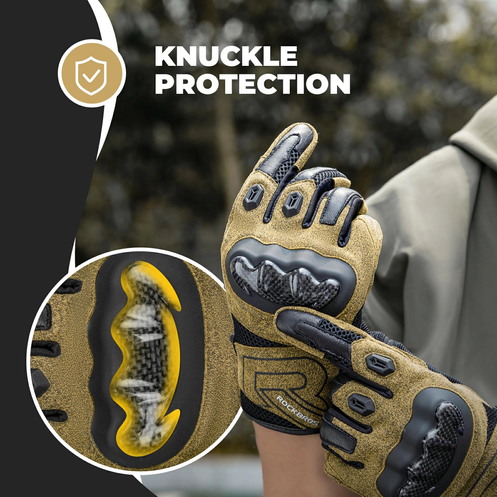 Touchscreen cycling gloves full finger design with gel padding