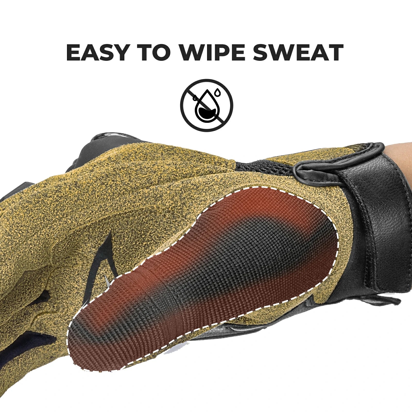 Touchscreen cycling gloves full finger design with gel padding
