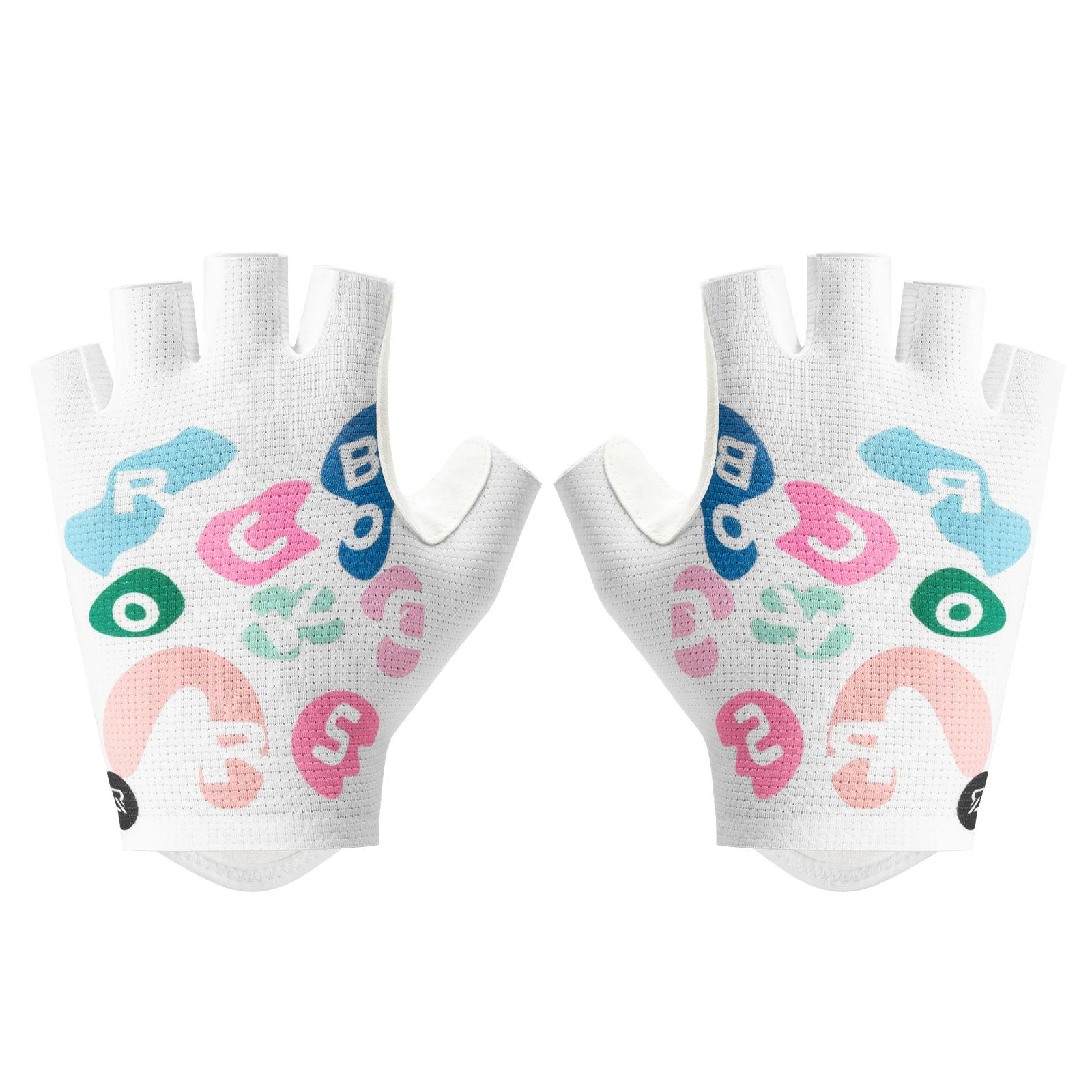 ROCKBROS half finger cycling gloves colourful breathable
#Pattern_Letter