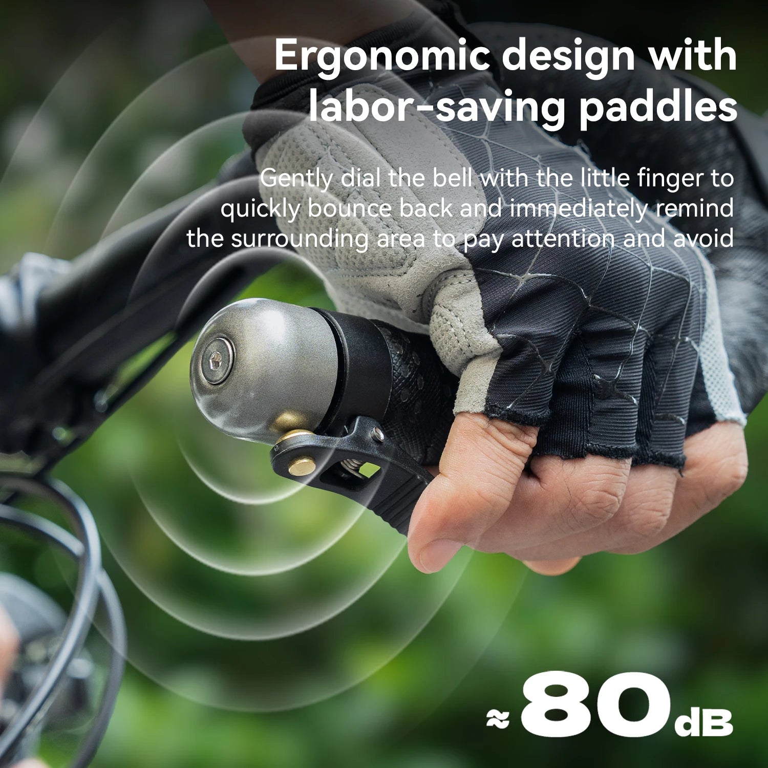 Handlebar End Bike Bell with Loud Clear Ring