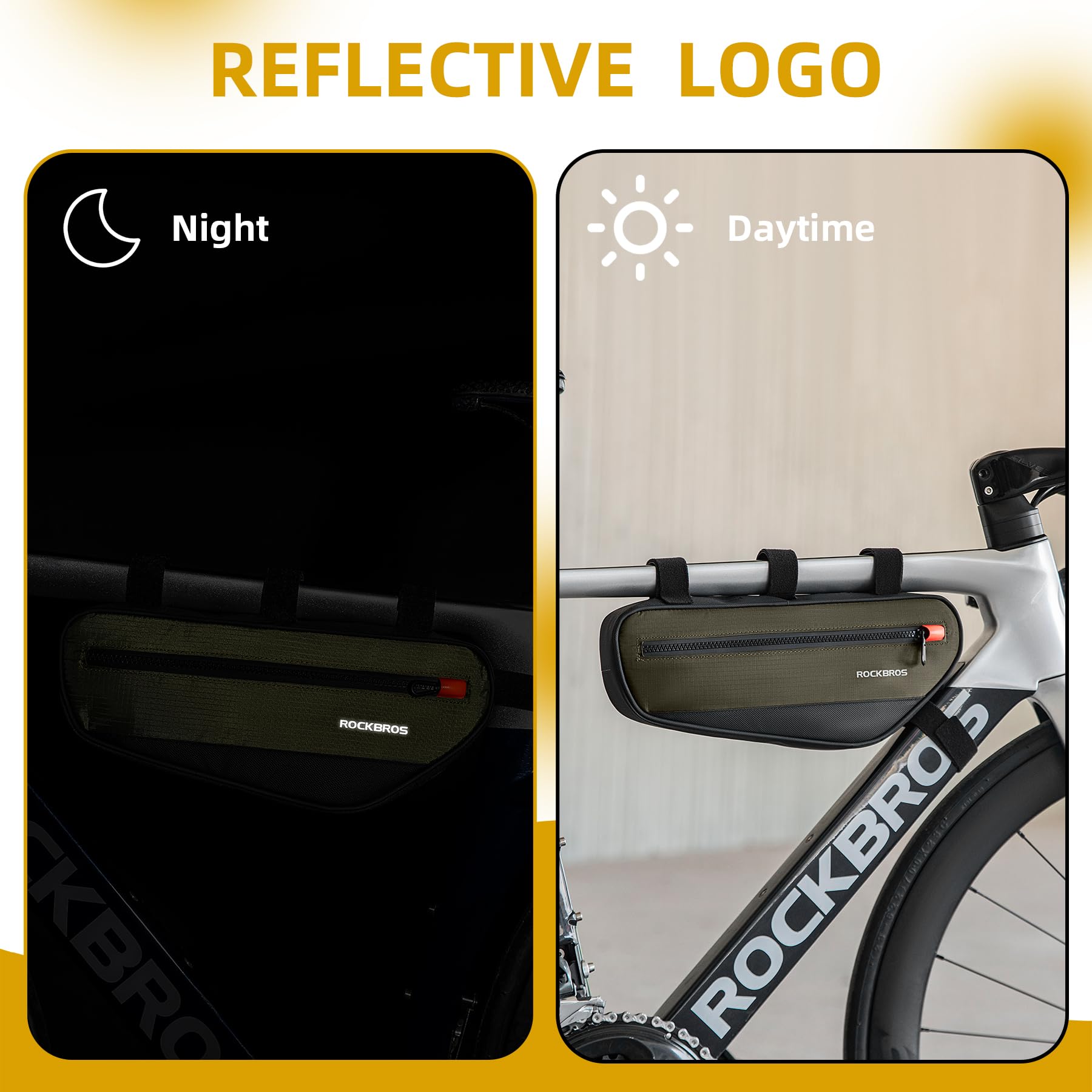 ROCKBROS Bike Frame Triangle Bag 1.5L