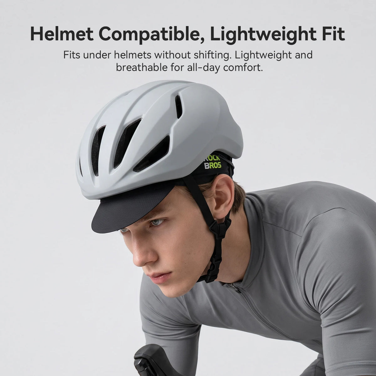 Lightweight breathable cycling cap detail