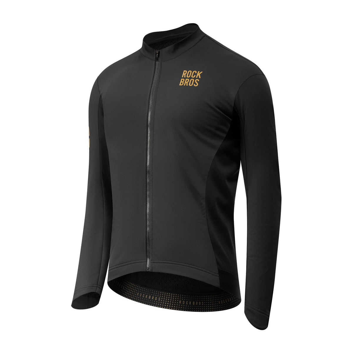 Lightweight fleece cycling jacket front view