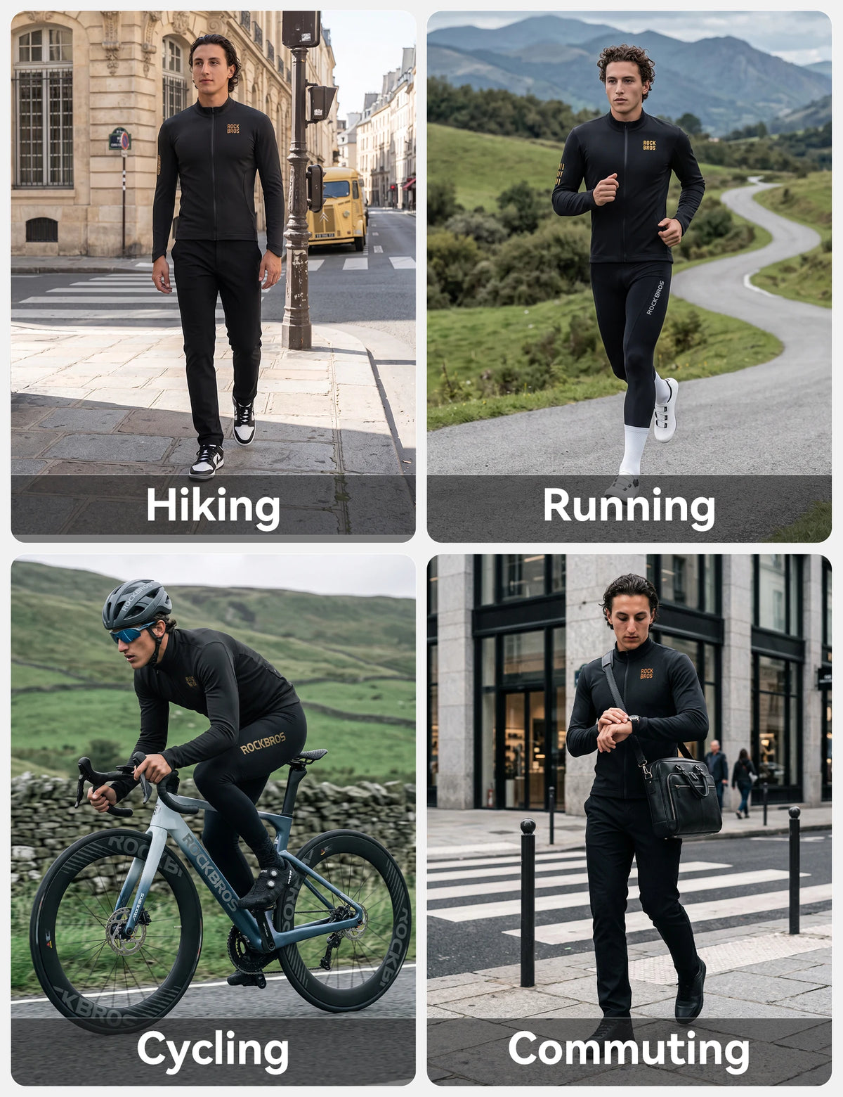 Lightweight fleece cycling jacket rear pocket