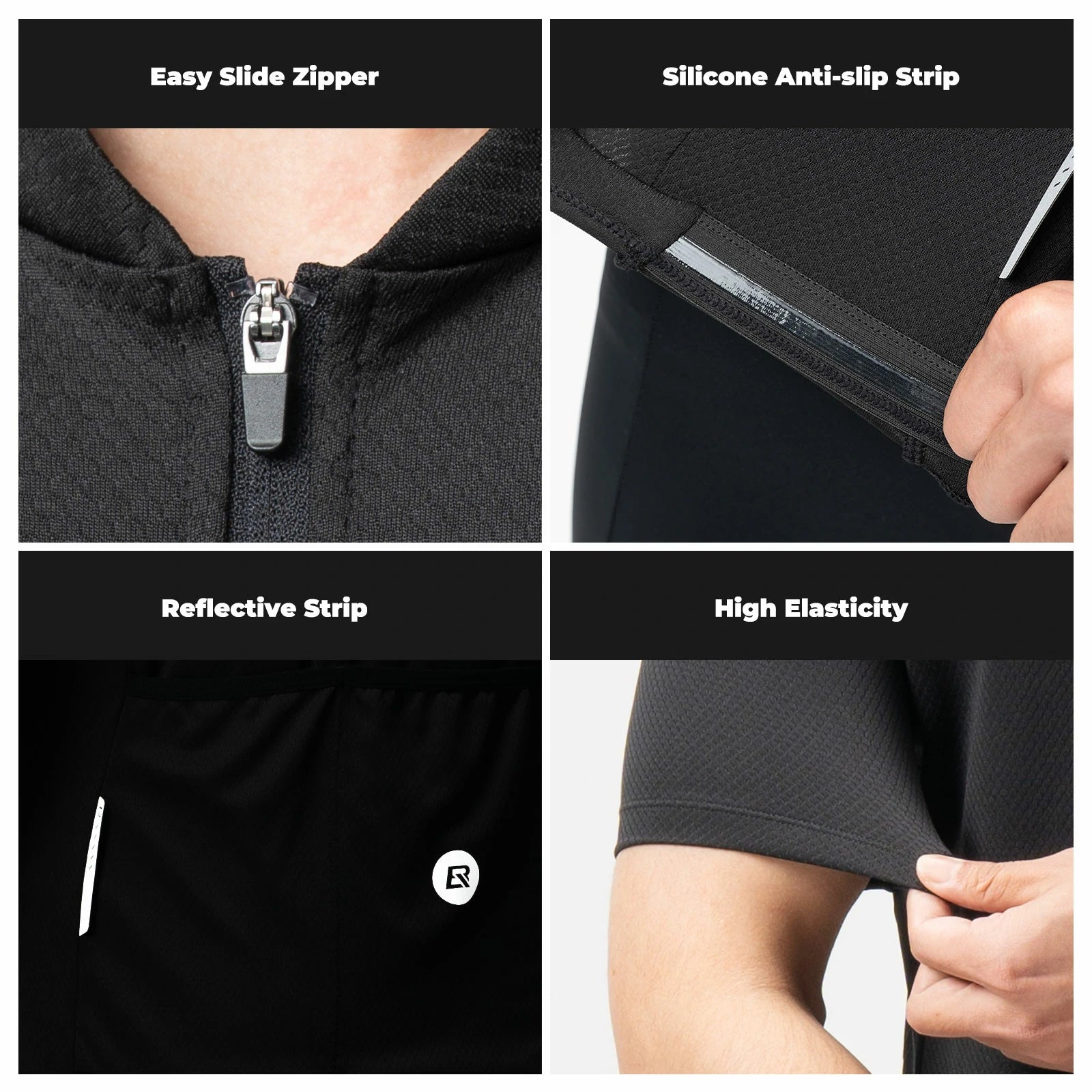 Lightweight Performance T-Shirt YDDX007#Color_Black