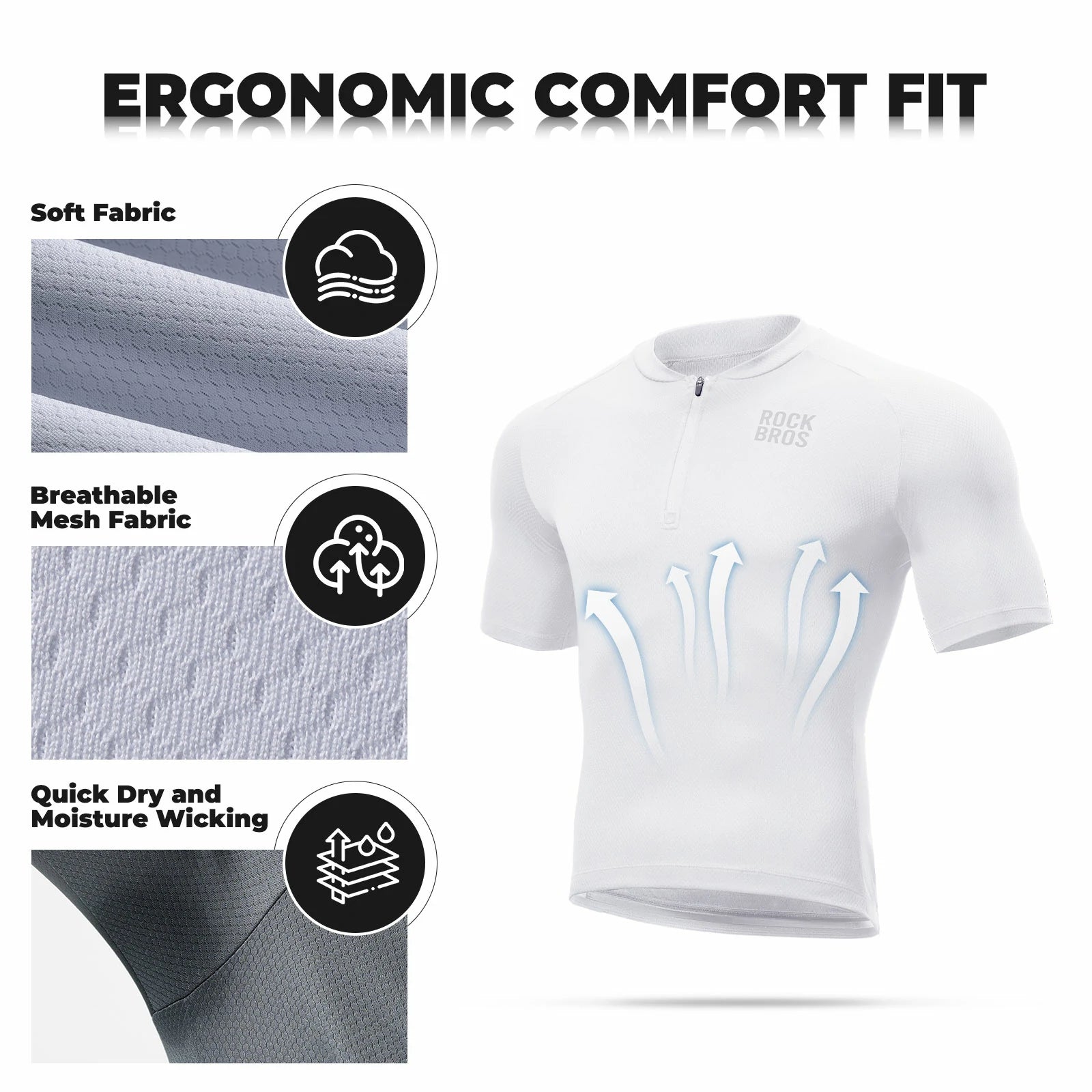 Lightweight Performance T-Shirt YDDX007#Color_White