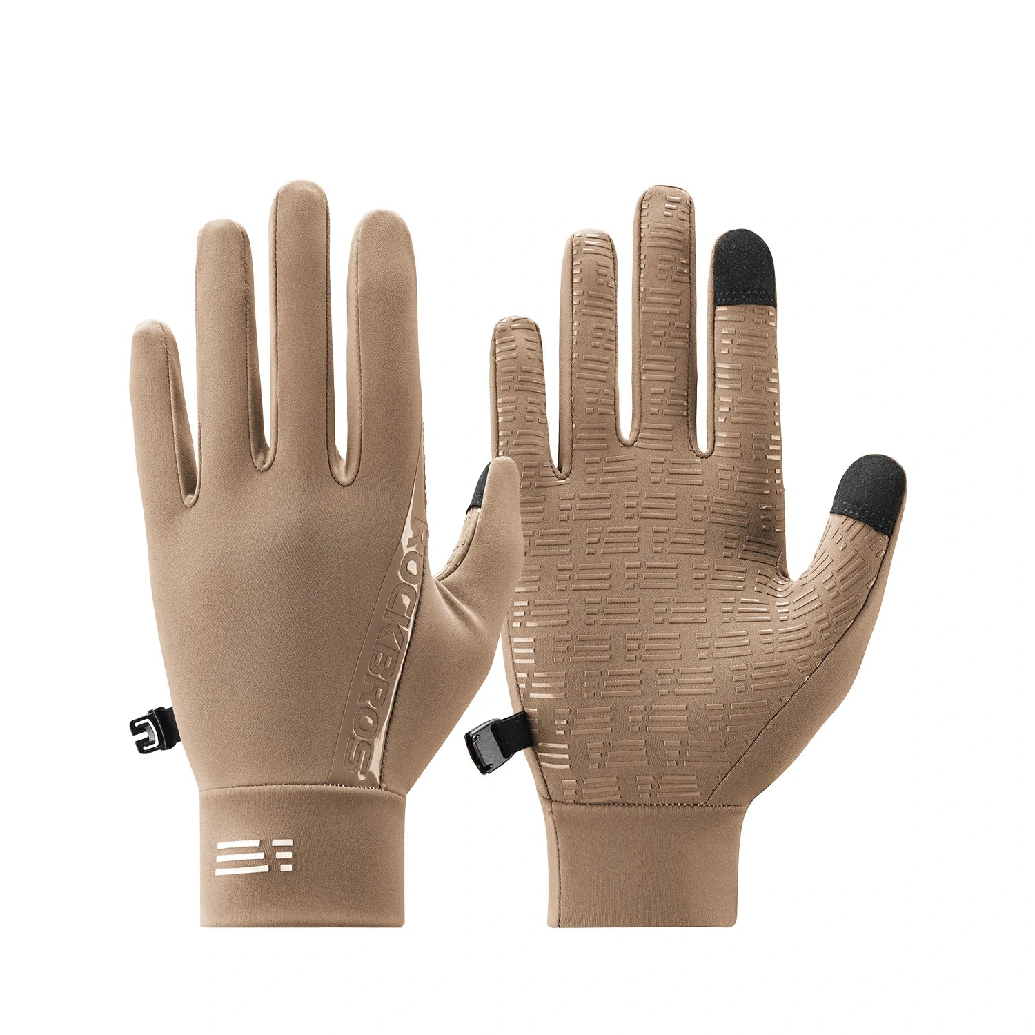 Lightweight Winter Cycling Gloves Windproof & Touchscreen#color_beige