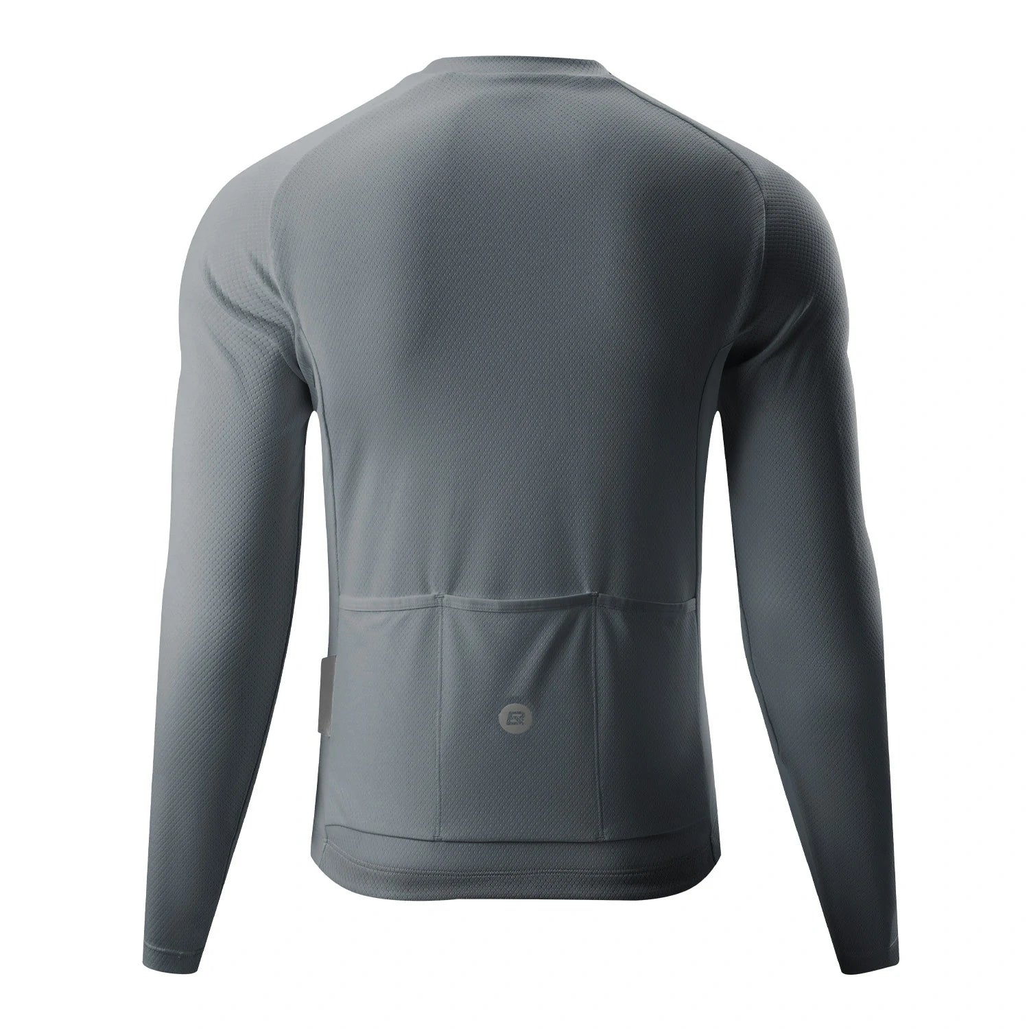 Men’s Lightweight Long Sleeve Cycling Top for Commuting#Color_Grey