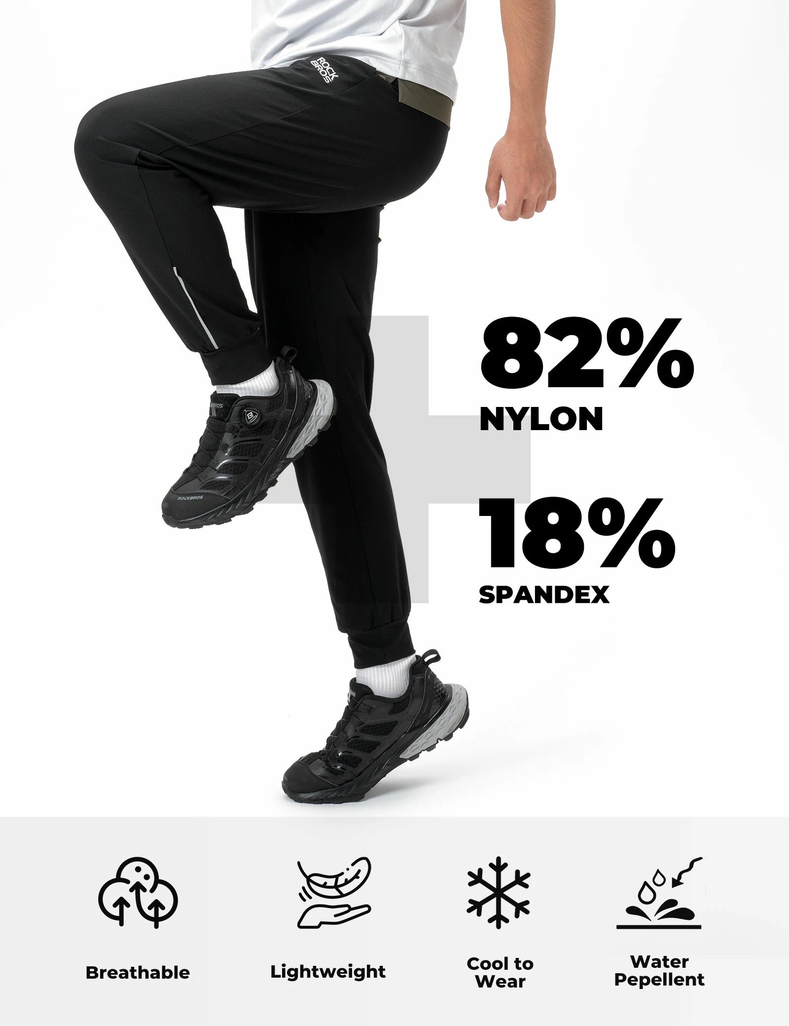 Men’s cycling trousers with pockets reflective quick-dry design