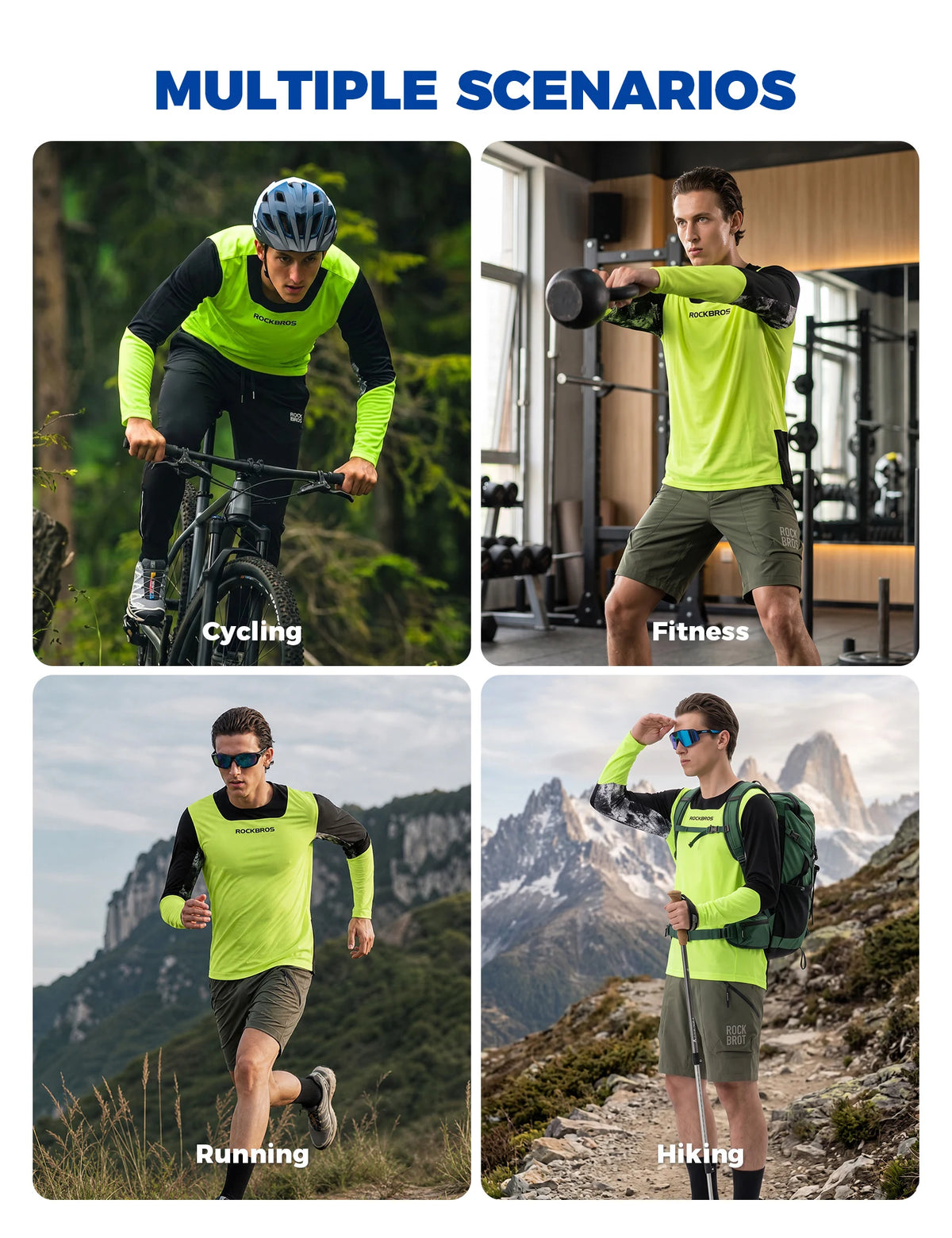 Men's Long Sleeve MTB Jersey with Breathable Fabric & Drop Tail