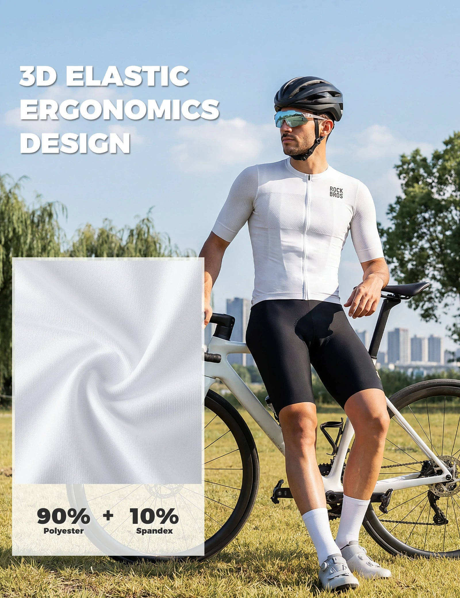 Men’s Short Sleeve Cycling Jersey – Lightweight, Breathable & Quick Dry