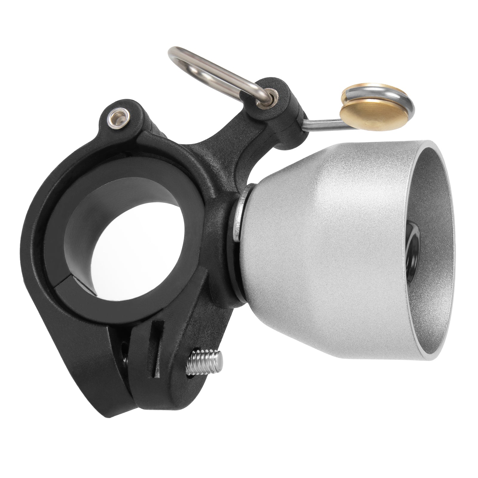 ROCKBROS mini bike bell copper alloy 90db for 22.2–31.8mm handlebars
#Color_Silver
