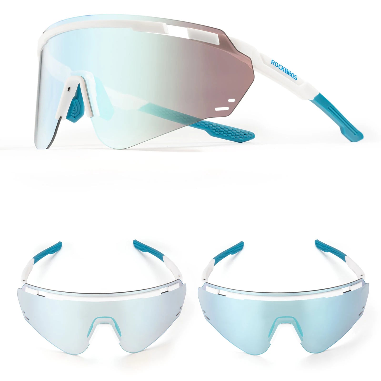 Photochromic Cycling Glasses with UV400 Protection#color_White