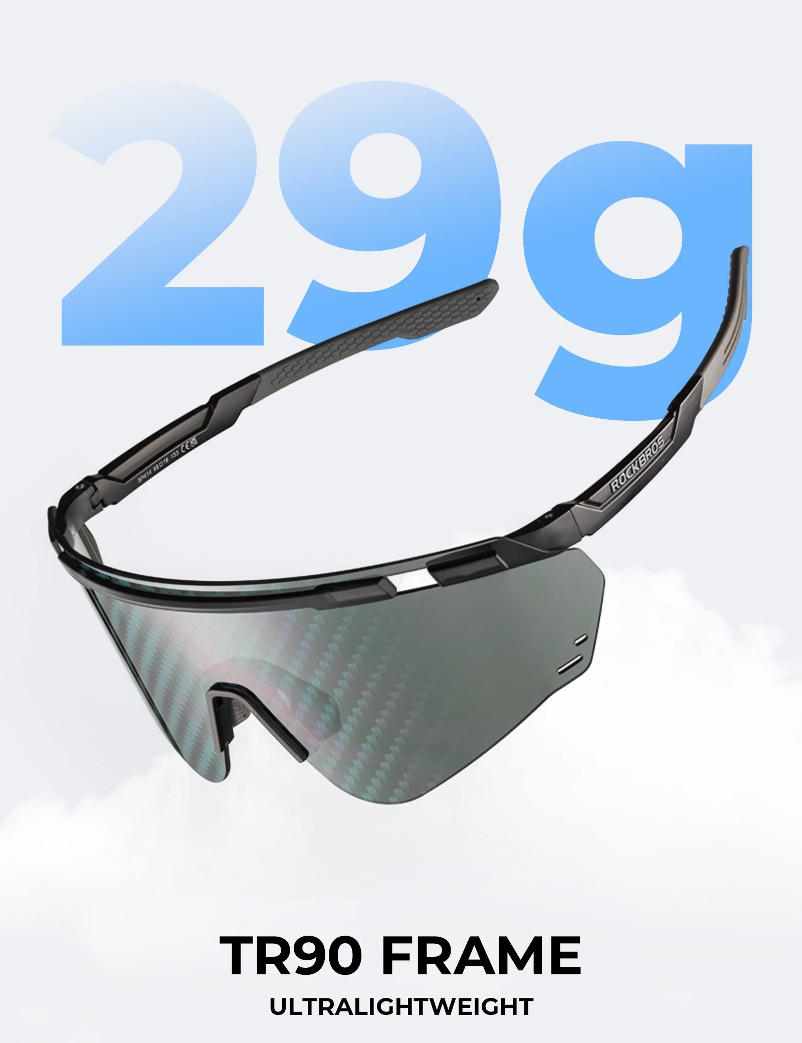 Photochromic Cycling Glasses with UV400 Protection#color_Black