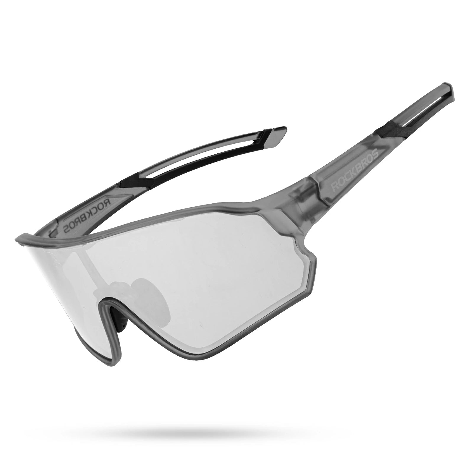 Full frame sports sunglasses with polarized lenses uv400 protection#Color_Dark Grey