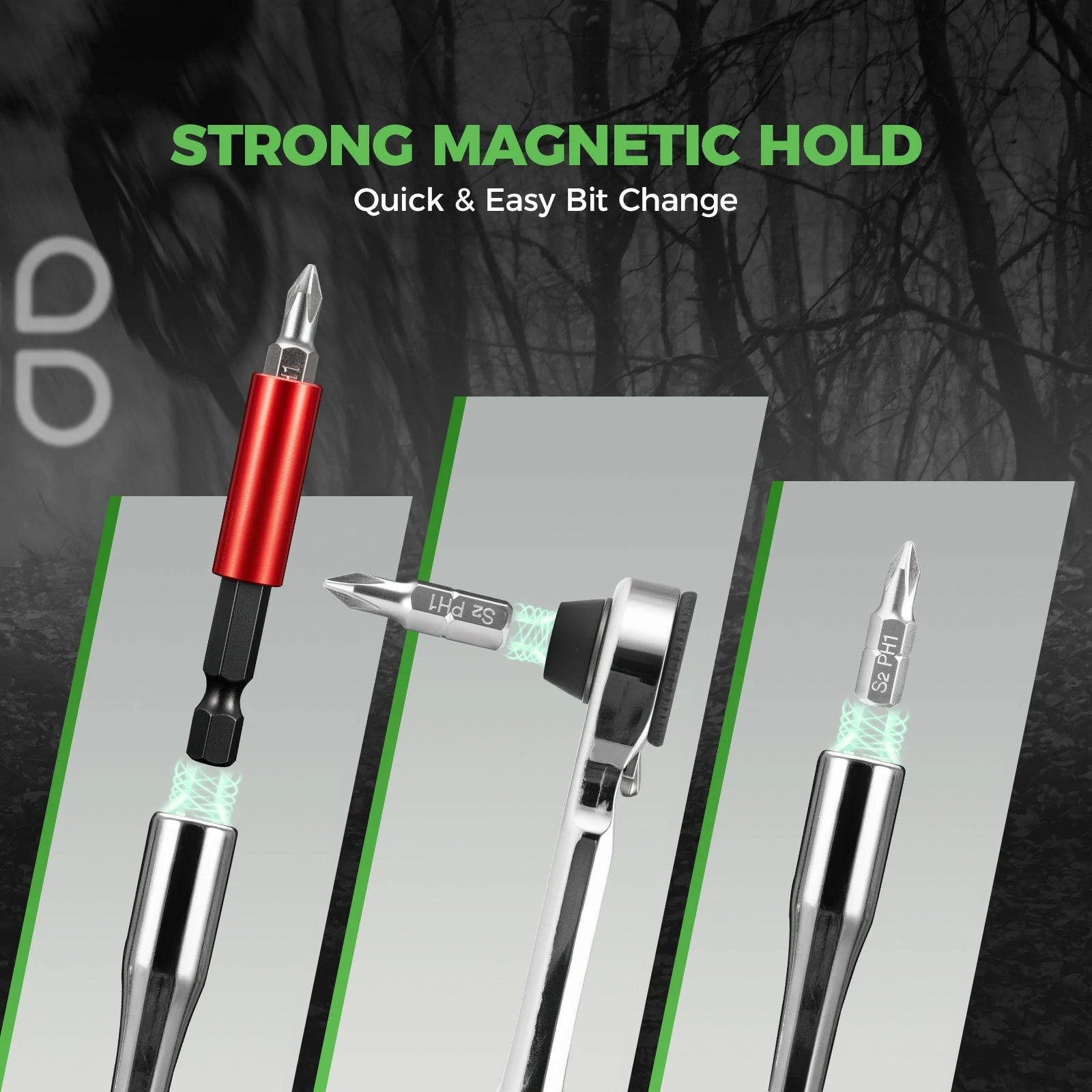 Portable cycling tool kit with mini ratchet and 12 bits for bikes