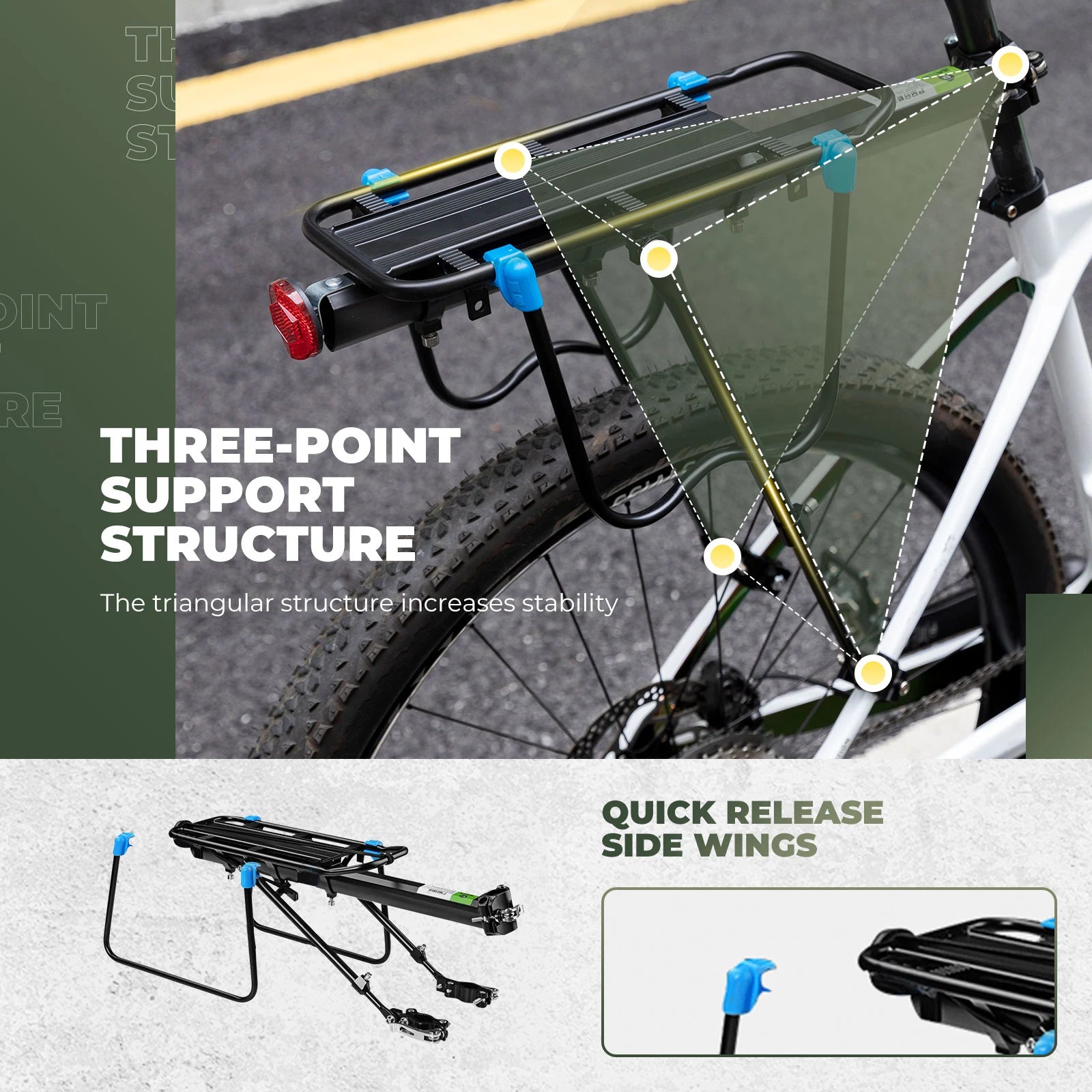 Quick Release Rear Bike Rack