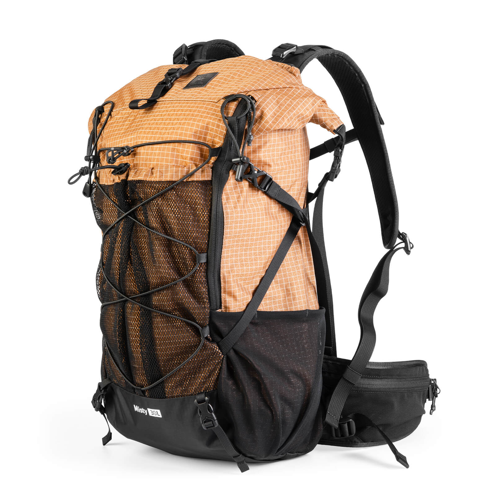 Qunature lightweight hiking backpack designed for outdoor adventures, offering comfort, durability, and practical storage options. #Color_Khaki