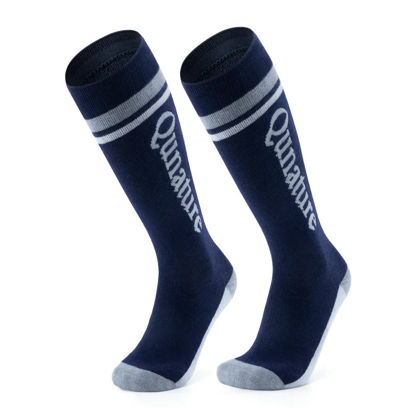 A pair of navy wool-blend children's ski socks