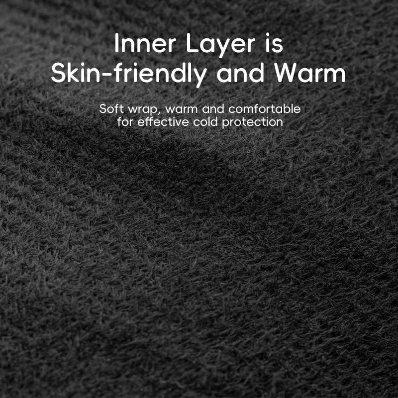 These windproof army green split-finger ski gloves are lined for warmth and comfort