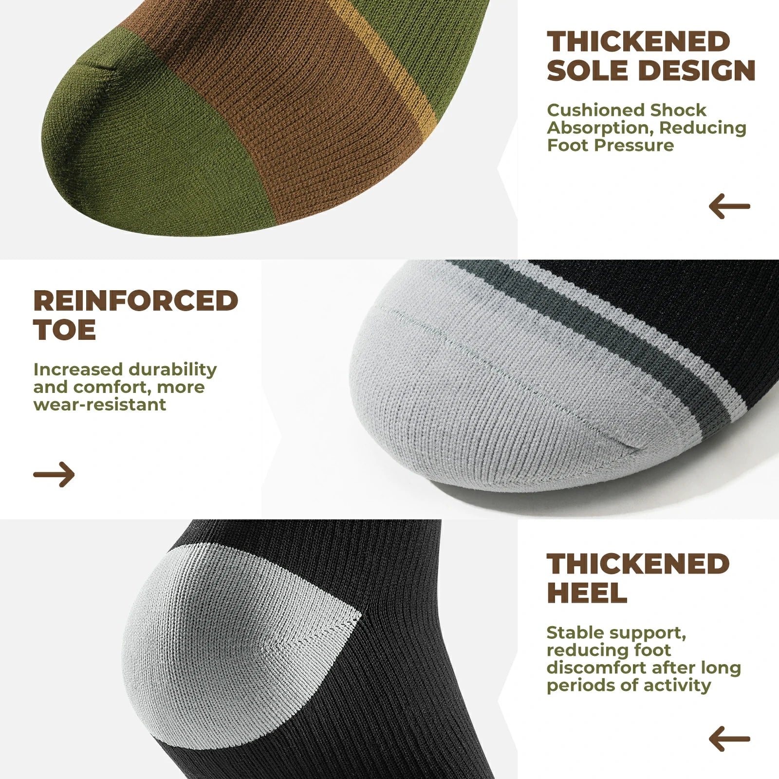 qunature mid-calf waterproof socks
