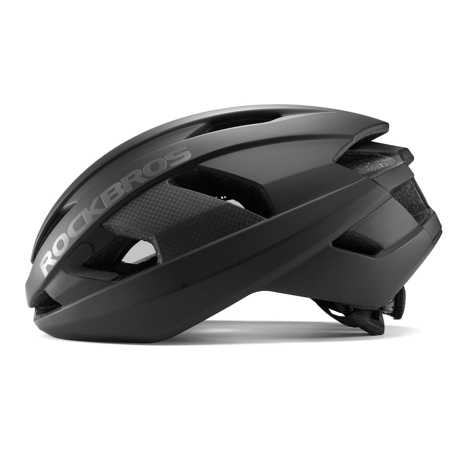 Road Cycling Helmet with Adjustable Fit & Ventilation#color_black