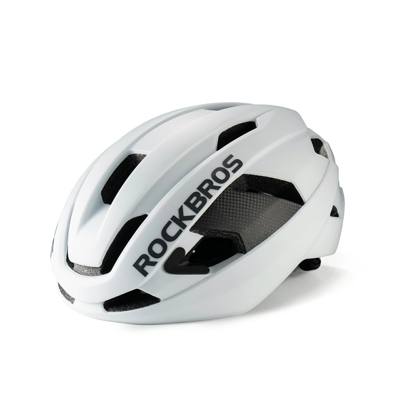 Road Cycling Helmet with Adjustable Fit & Ventilation#color_White