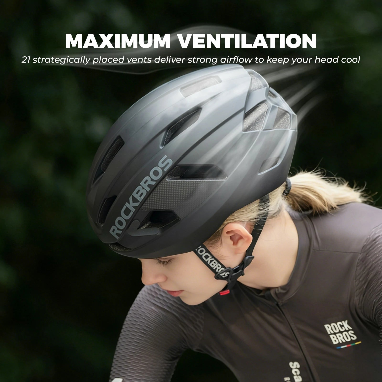 Road Cycling Helmet with Adjustable Fit & Ventilation
