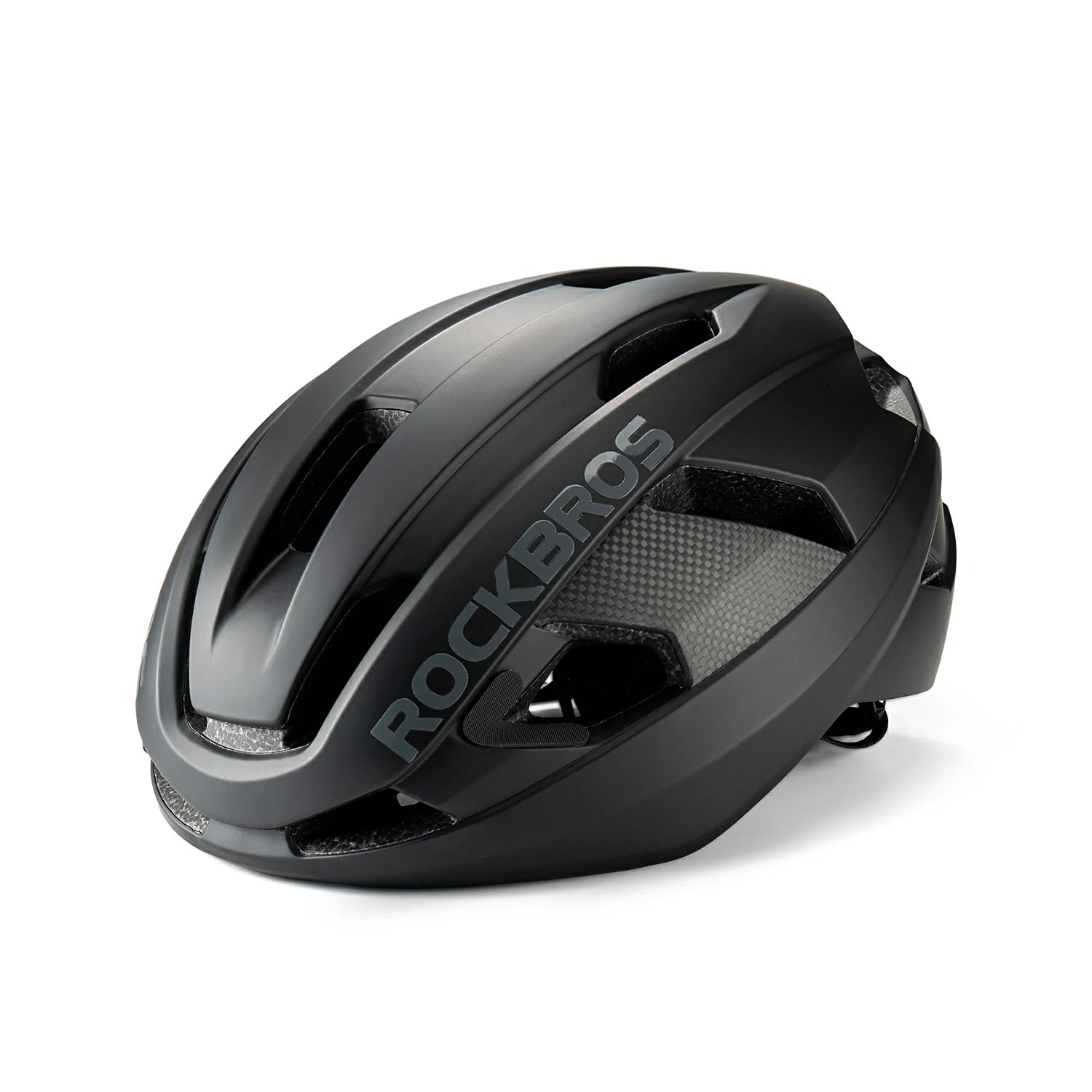 Road Cycling Helmet with Adjustable Fit & Ventilation#color_black