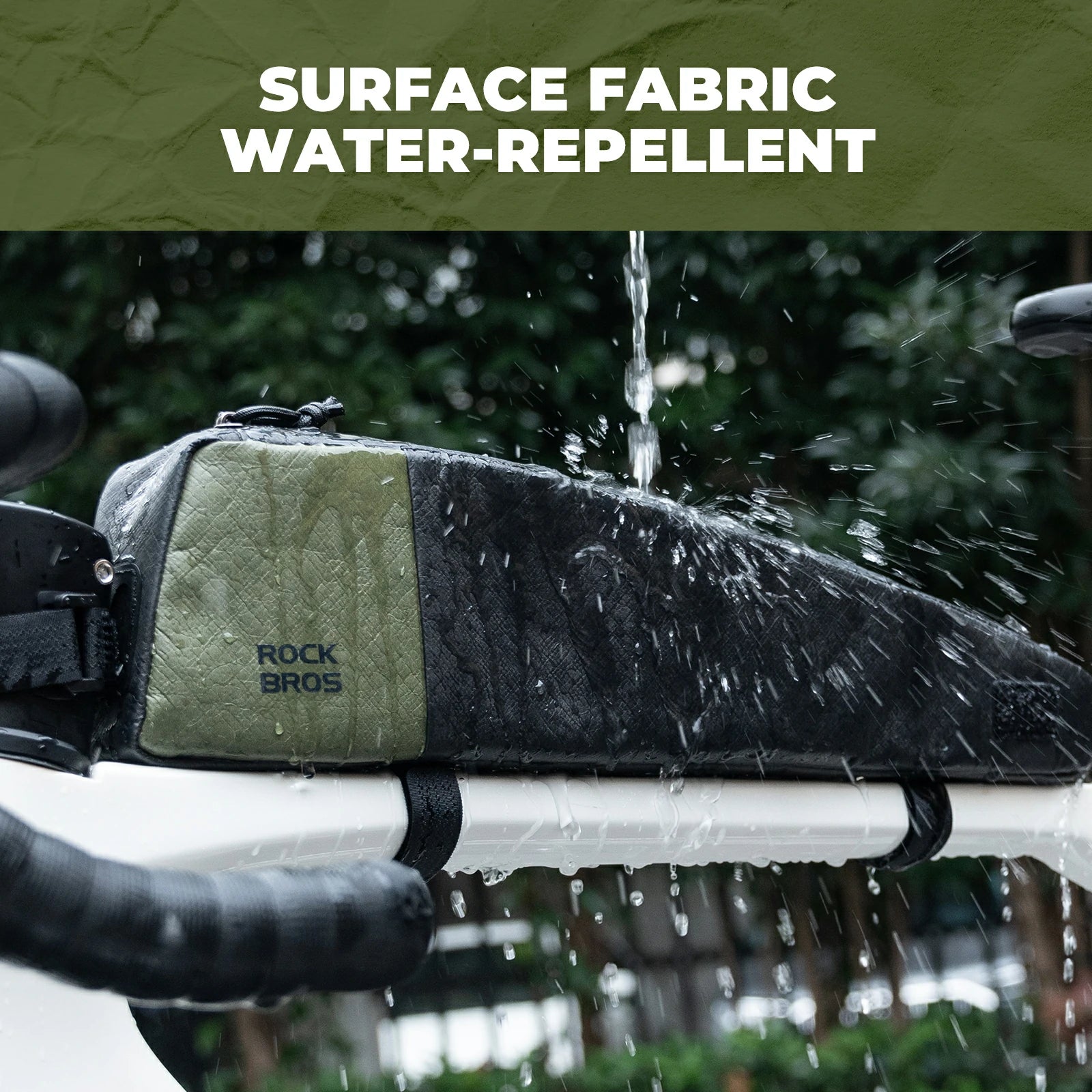 rockbros extended 0.9 l top-tube frame bag