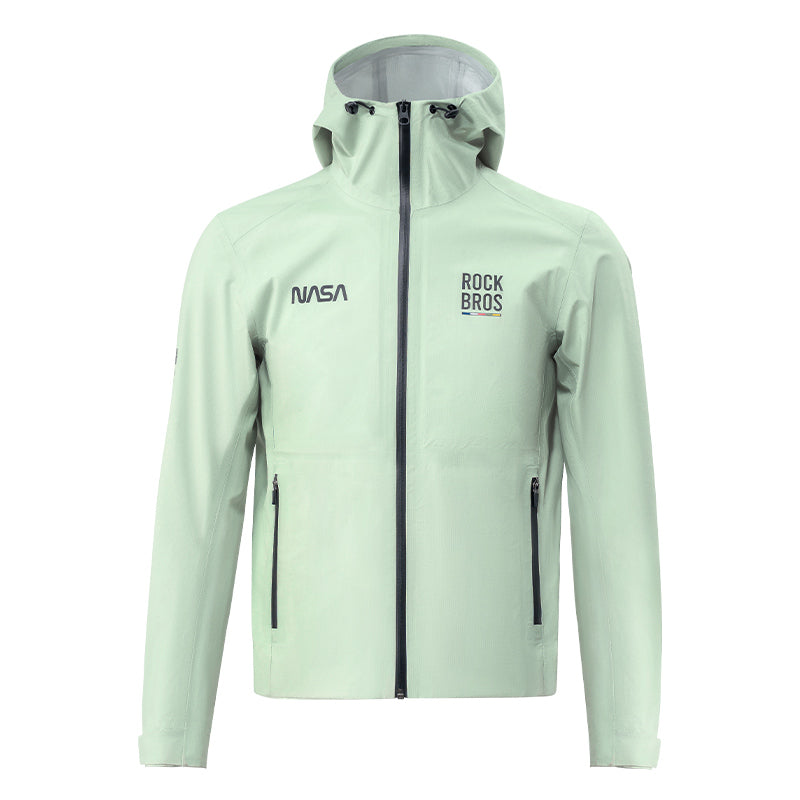 road-to-sky ultralight foldable rain jacket in hi-vis colour #Color_Green