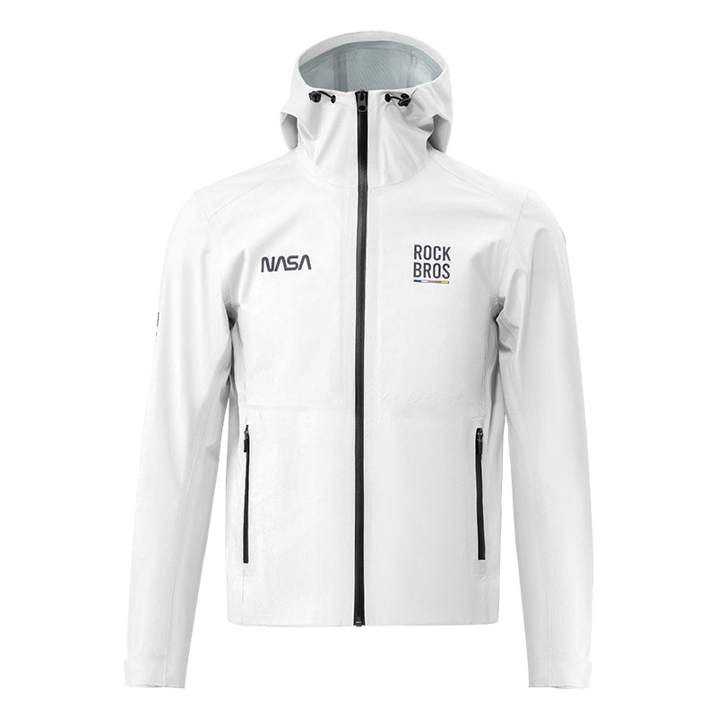 road-to-sky ultralight foldable rain jacket in hi-vis colour #Color_White
