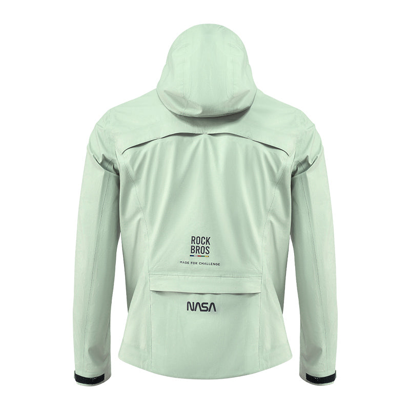 road-to-sky ultralight foldable rain jacket in hi-vis colour #Color_Green