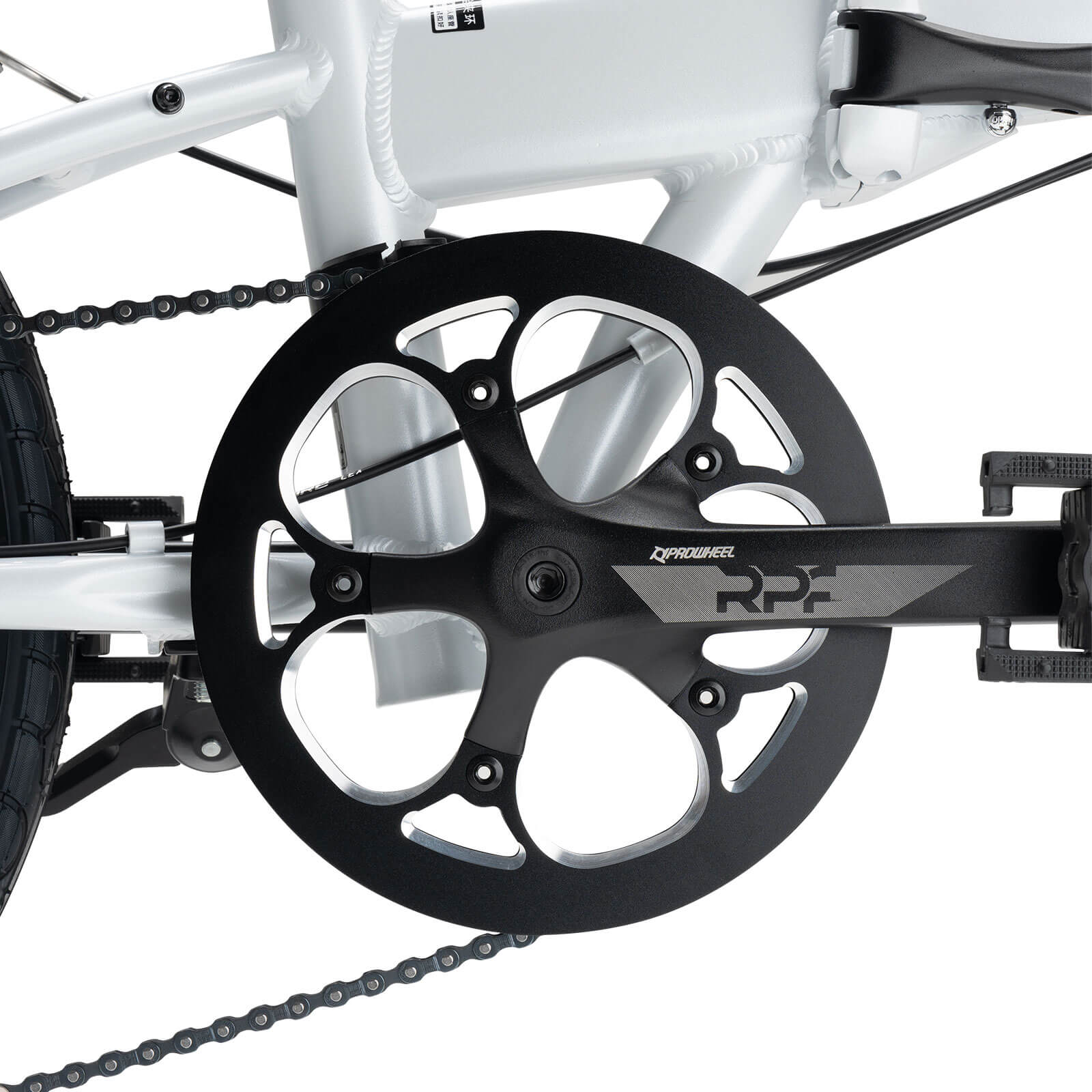 rockbros 20 inch aluminum folding bike 8 speed for city commuting
#color_White Grey