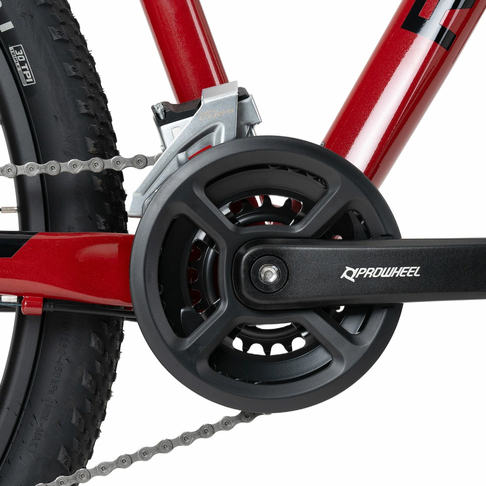 Rockbros 27.5 inch aluminium mountain bike in red with hydraulic disc brakes#color_black red