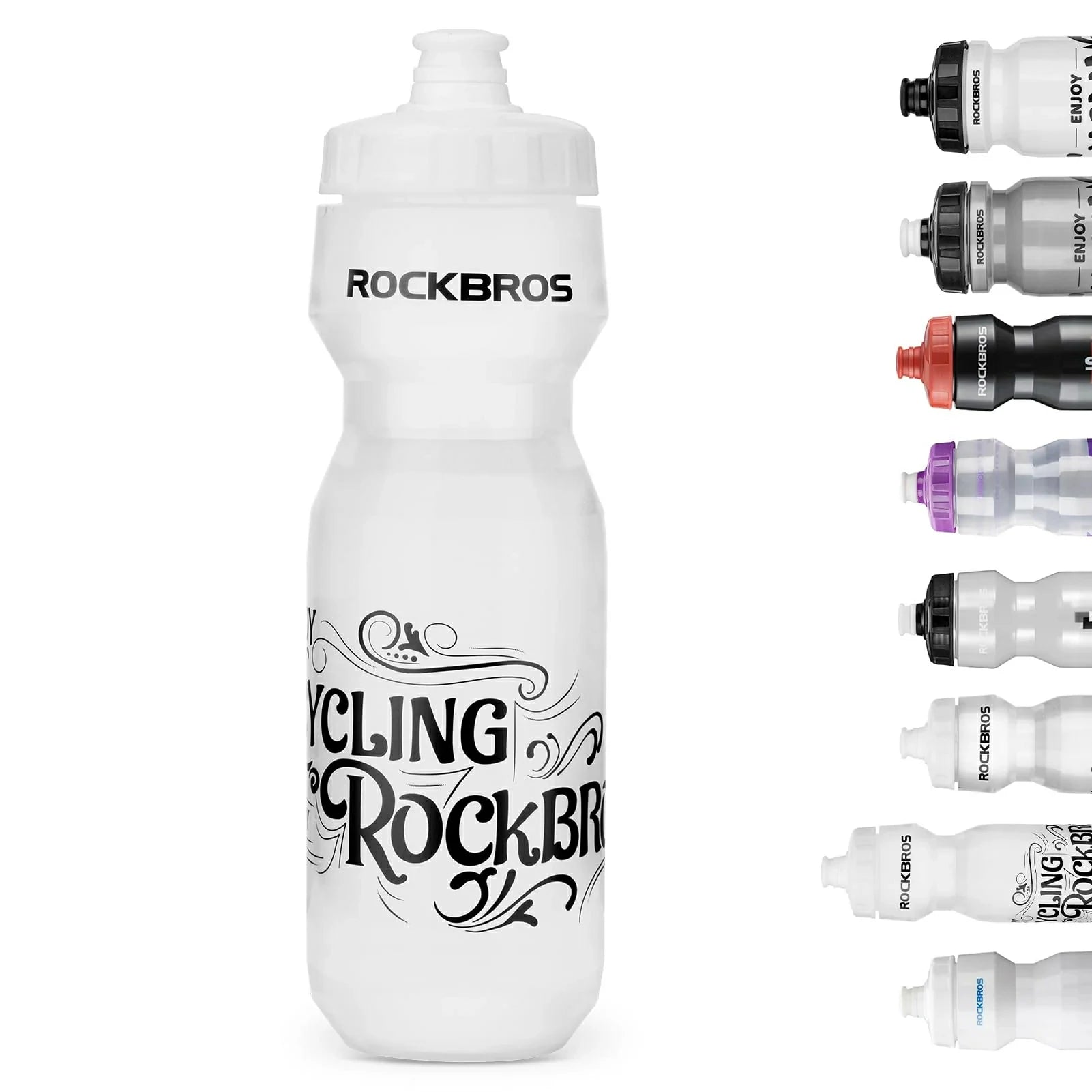 Bicycle Water Bottle 600ml / 750 ml#Type_White + Translucent - 750ml