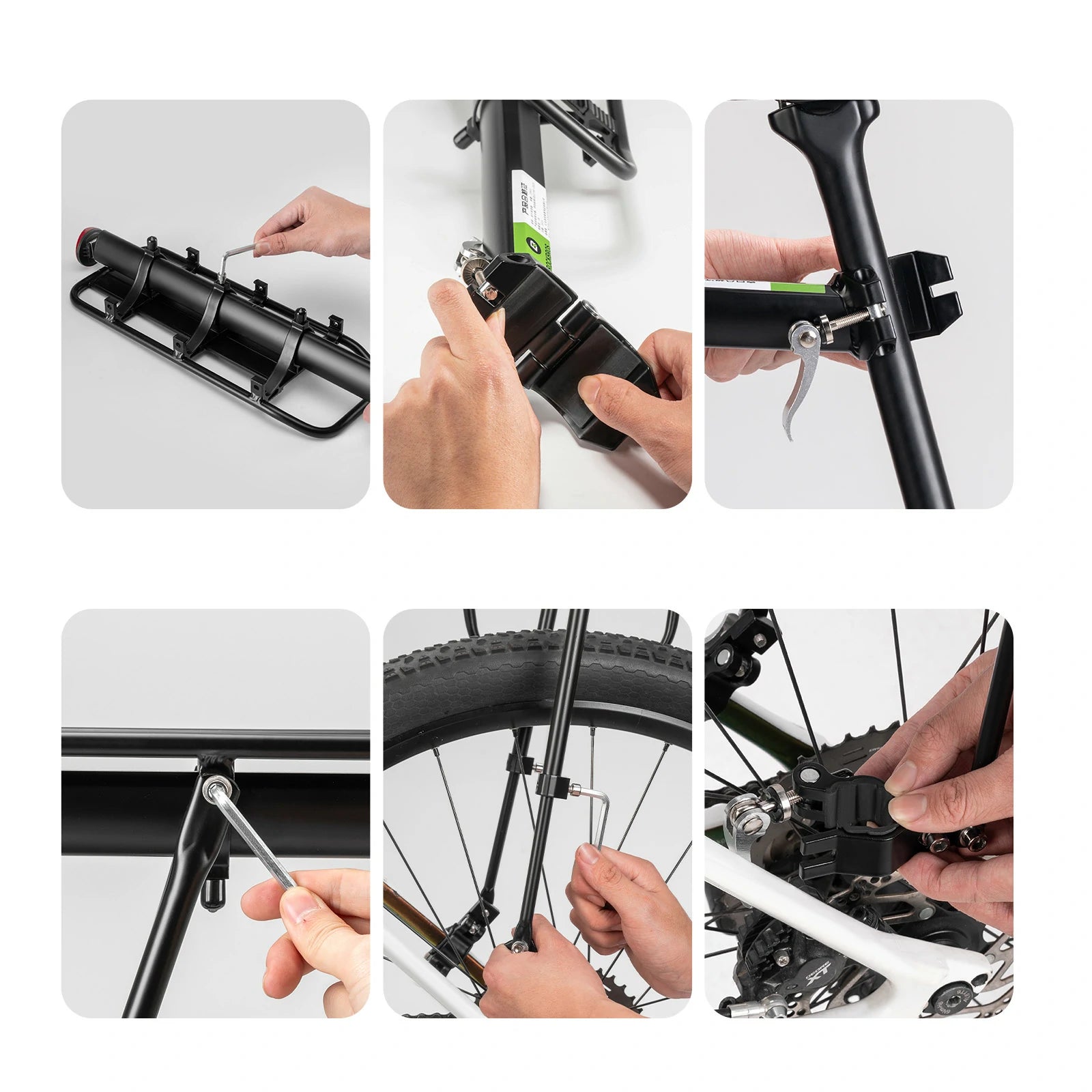 ROCKBROS Rear Pannier Bike Rack with Fender & Reflector