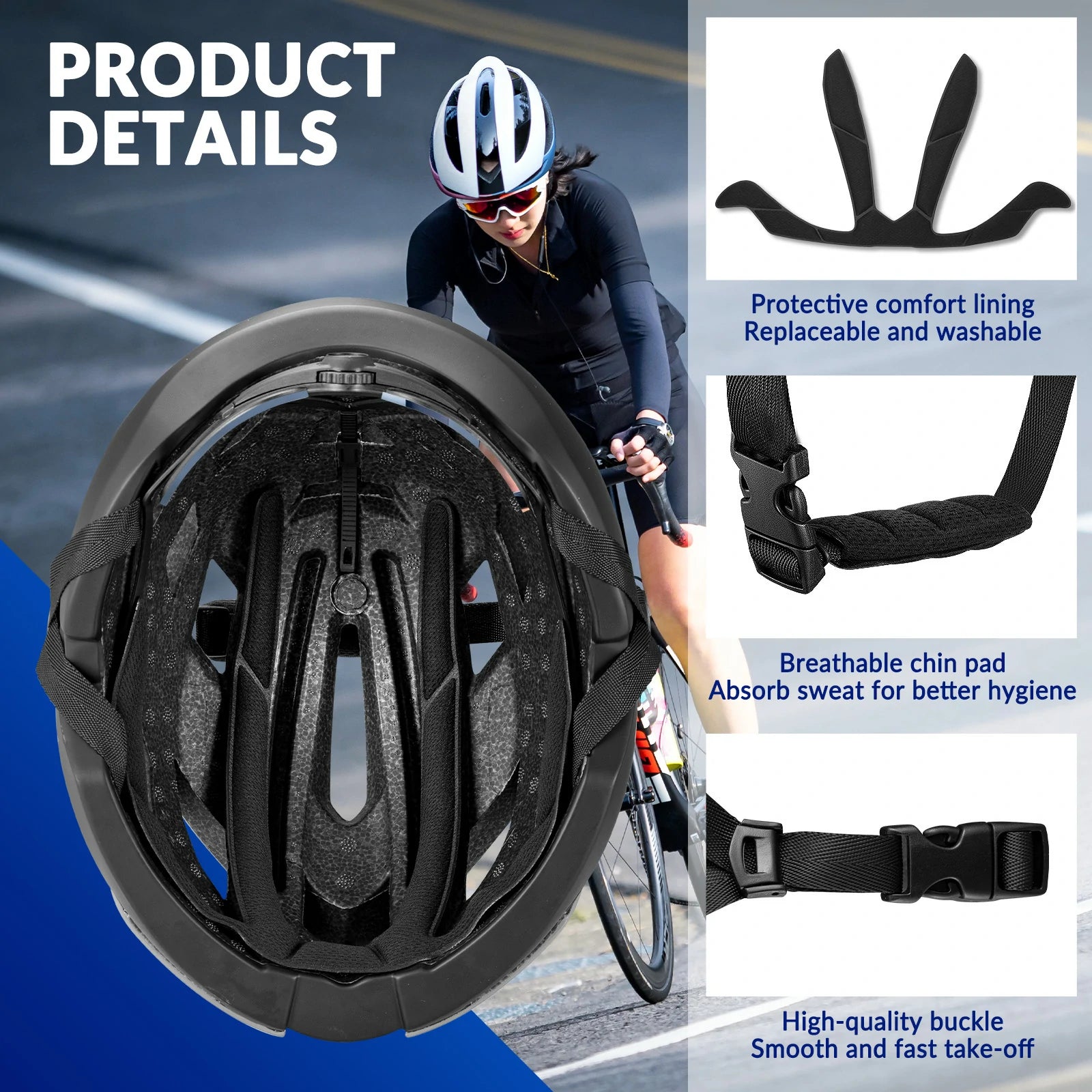 adult cycling helmet for road and commuting rides