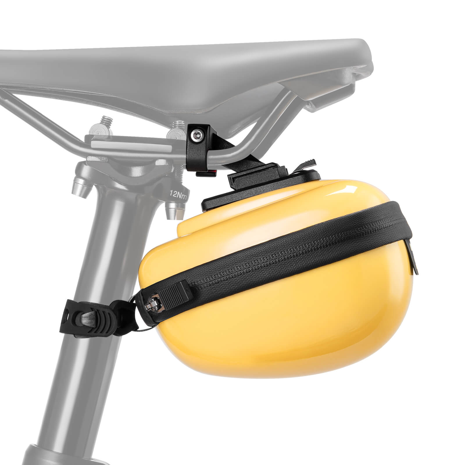 rockbros matte-black hard-shell saddle bag #Color_Yellow