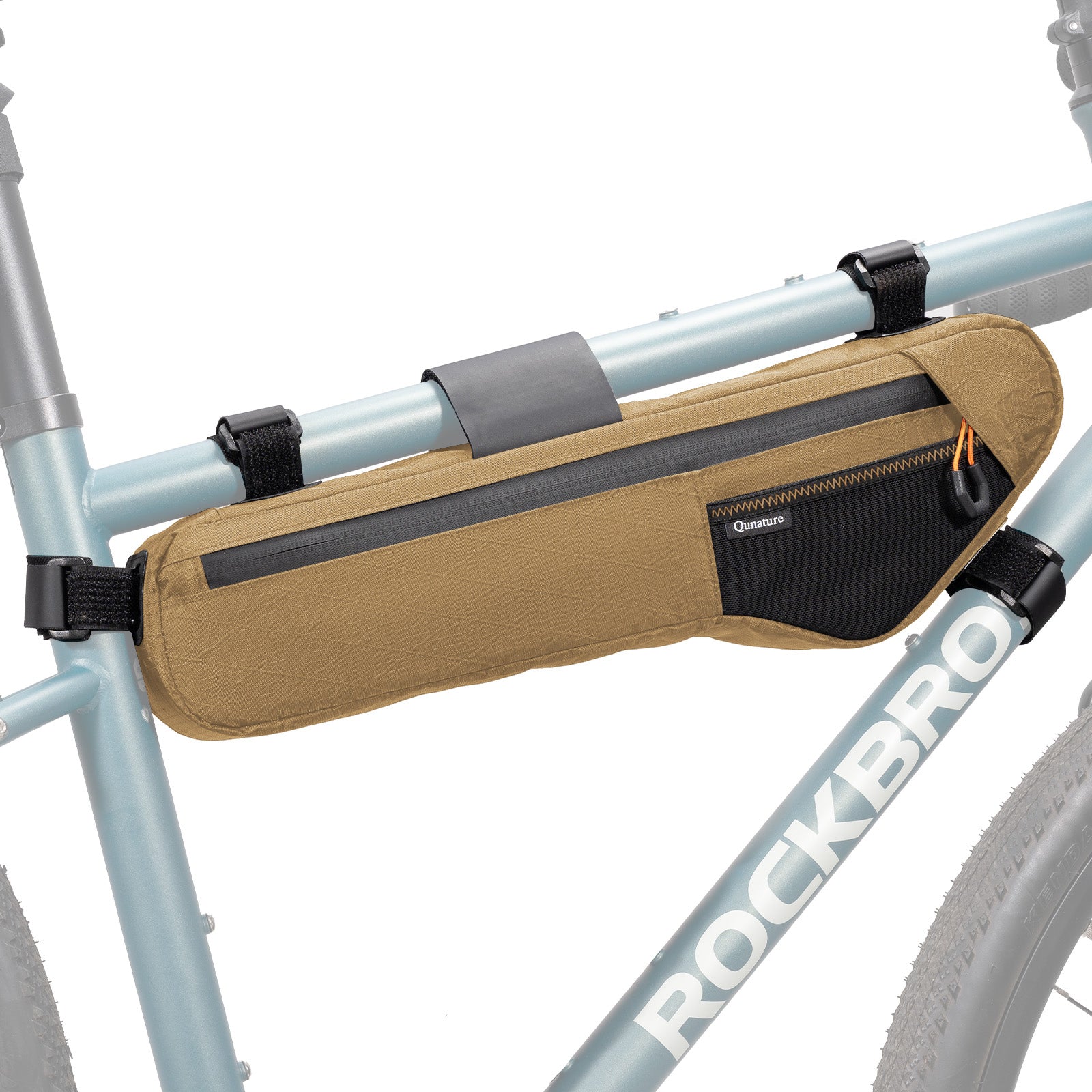 best frame bag for gravel bike Bikepacking Bicycle Frame Bag Road Qunature Mountain Bike Bag Rockbros  waterproof Wear-resistant
