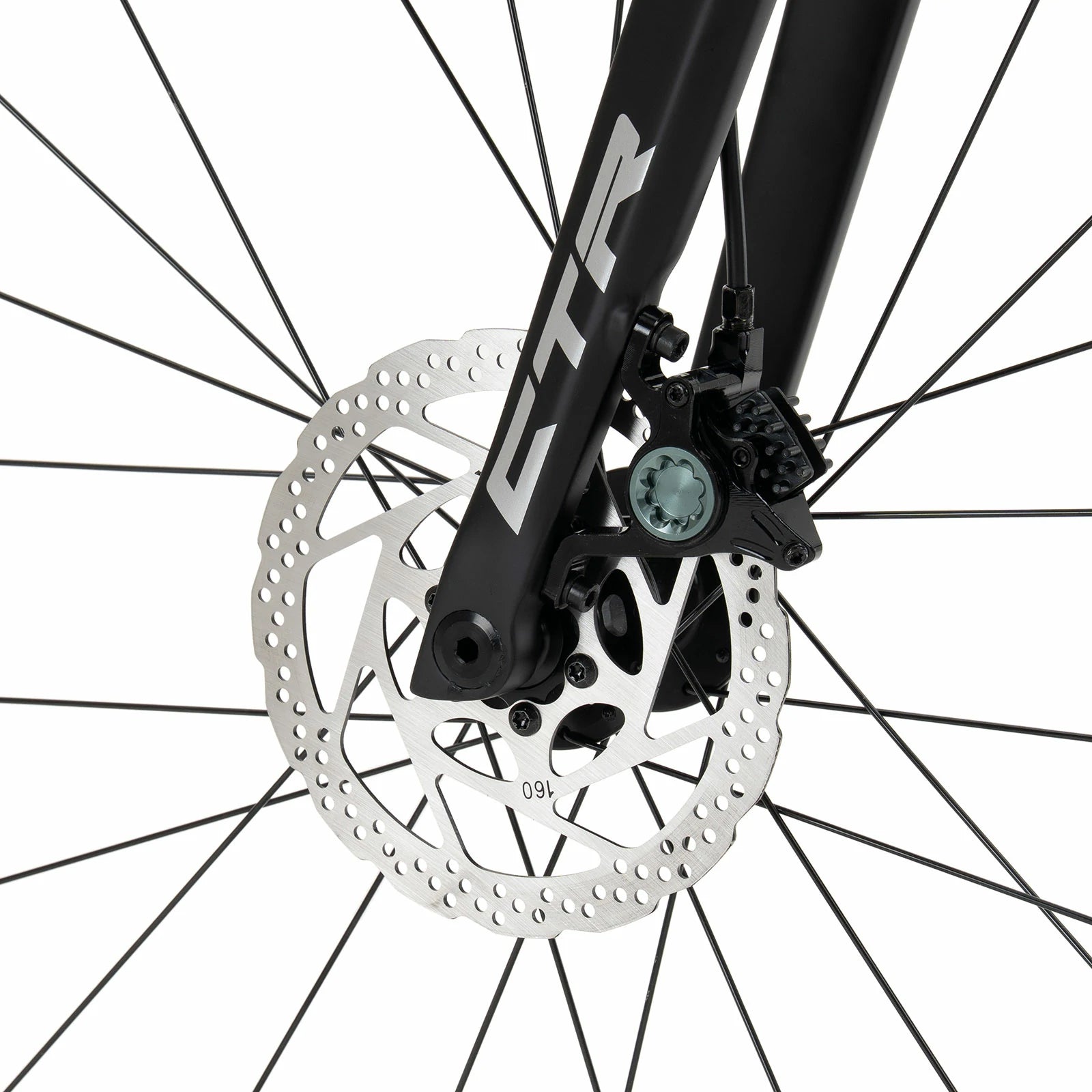 Rockbros carbon road bike in deep black with disc brakes and integrated carbon handlebar#COLOR_Black