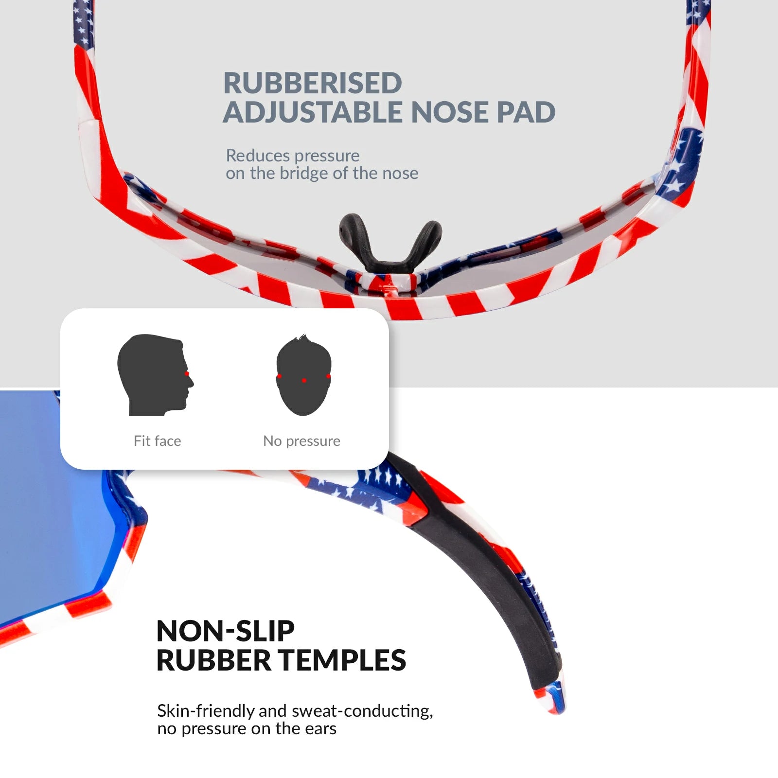 ROCKBROS Children's Cycling glasses UV400 Protection Sunglasses for Boys Girls #Color_Black Blue